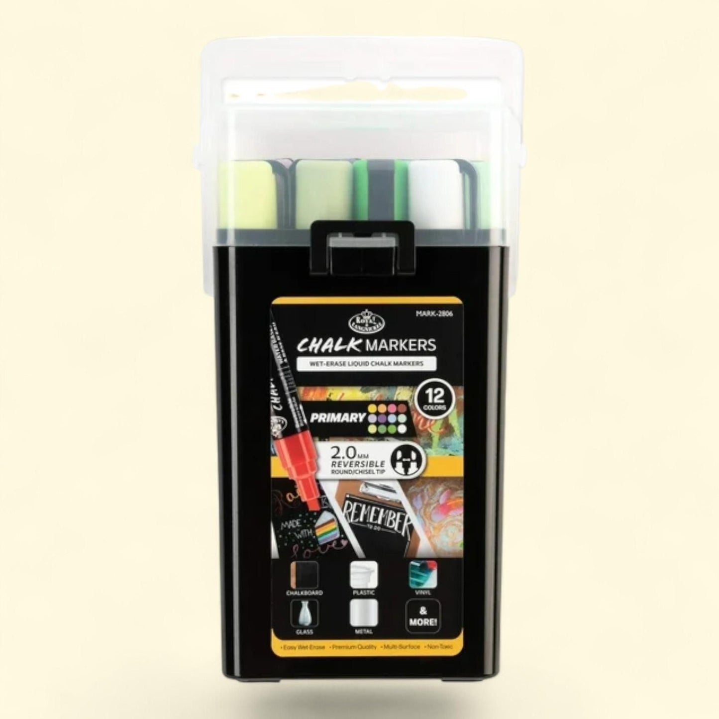 Royal & Langnickel Chalk Marker Set, 12 Piece 2mm