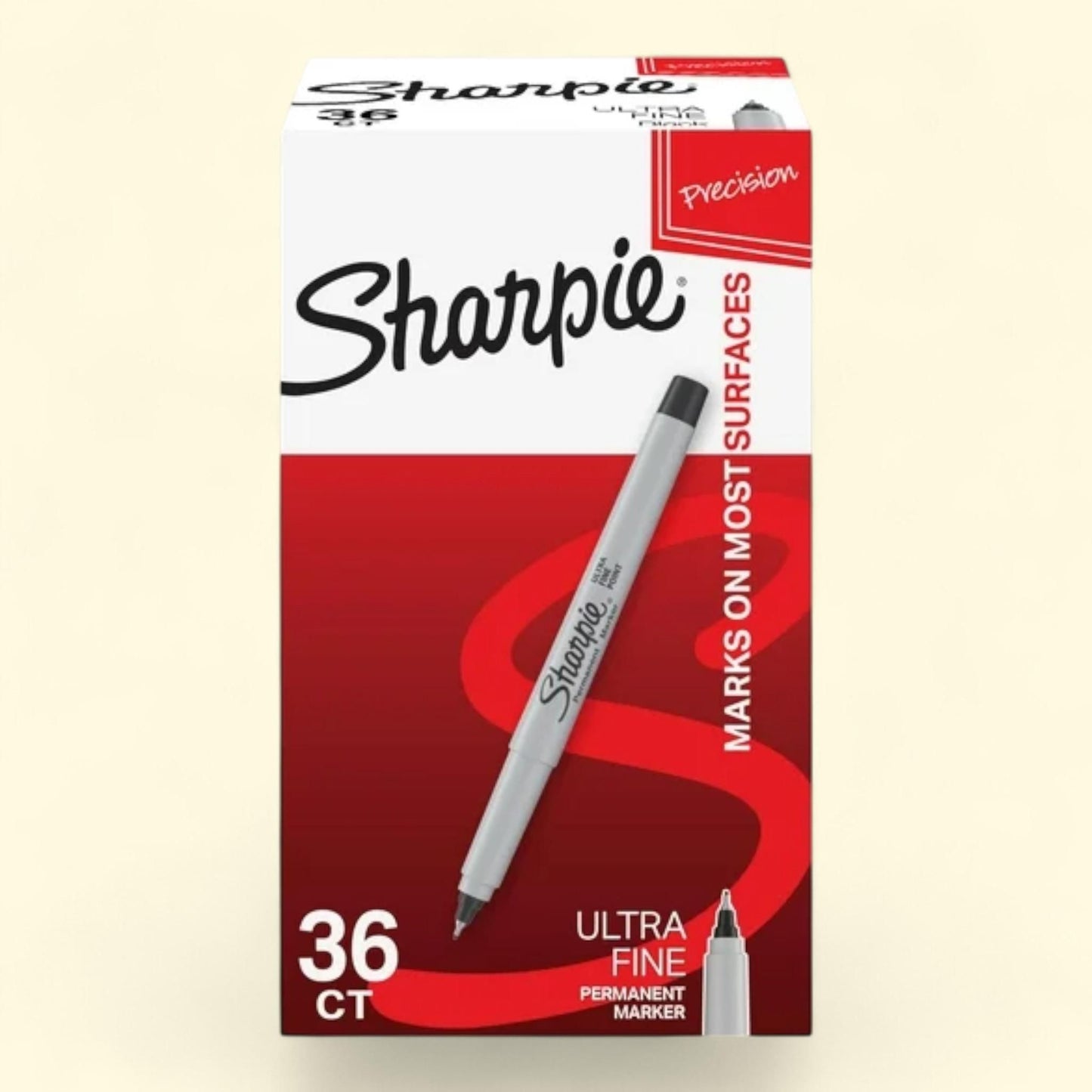 Sharpie Permanent Markers, Ultra Fine Point, Black, Pack of 36 — authentic US product shipped worldwide by Treatspree