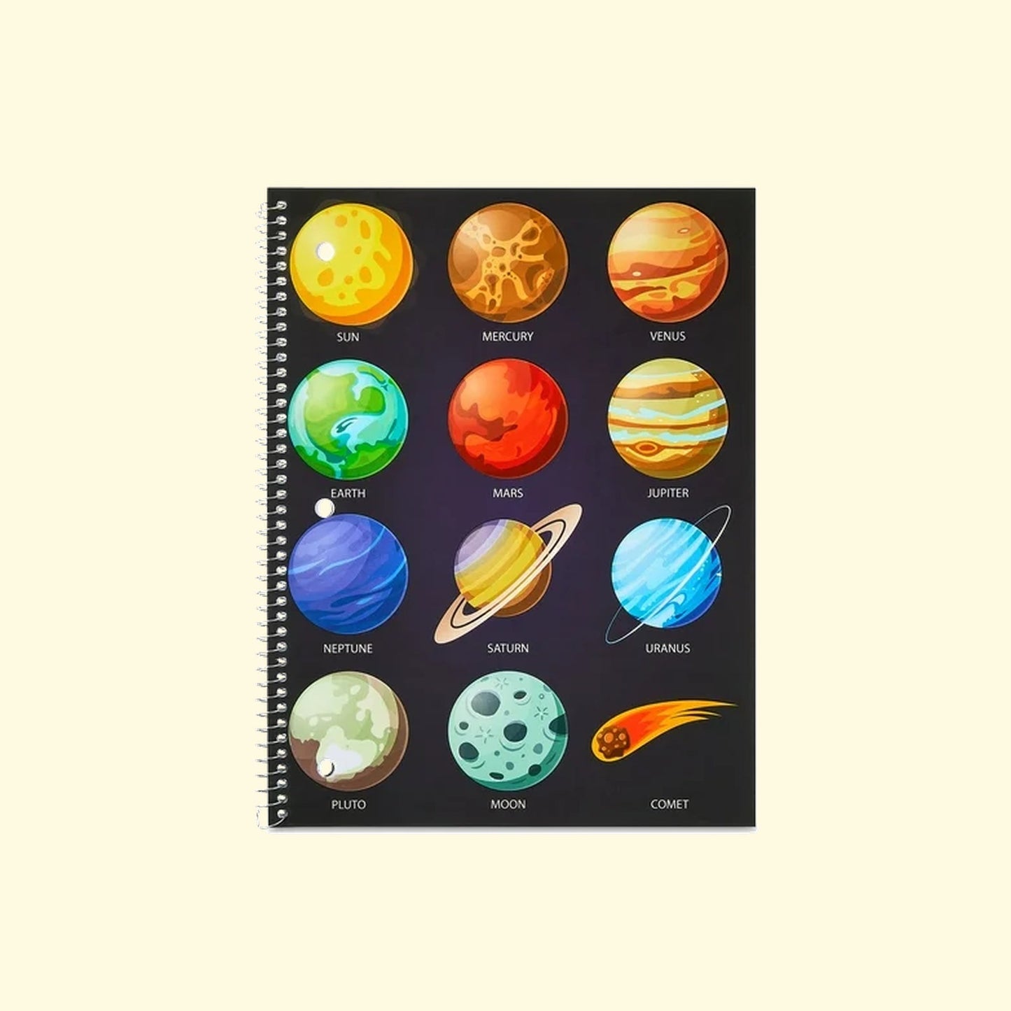 Notebook with Planet system design