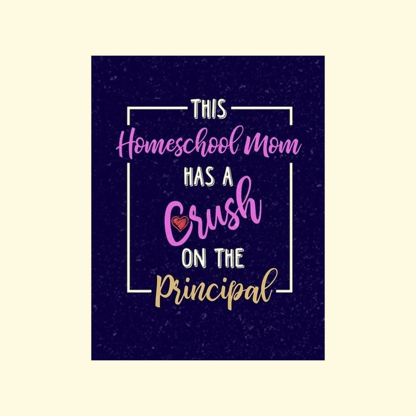 This Homeschool Has Crush one time principal