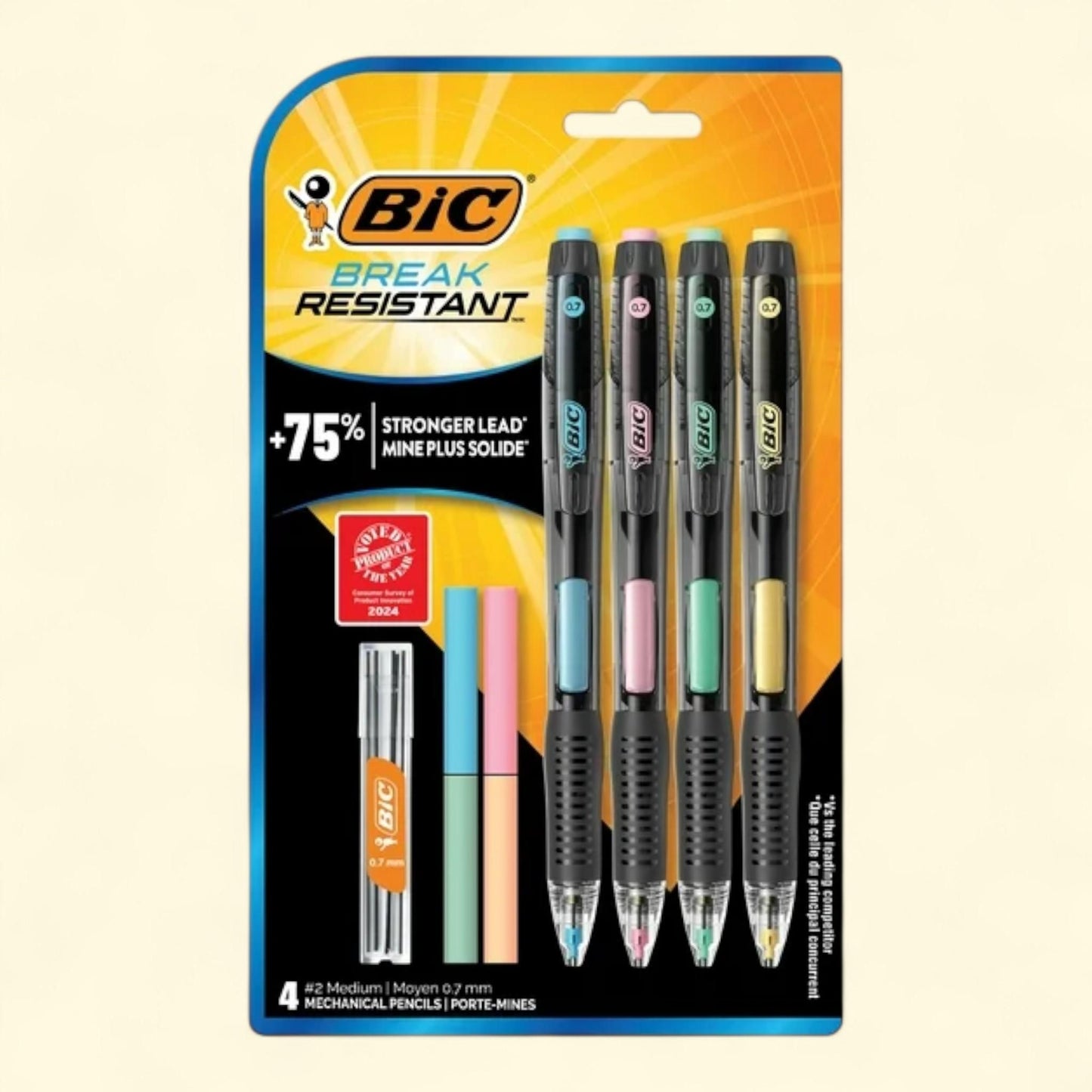 BIC Mechanical Pencil, 0.7 mm, 4 Count