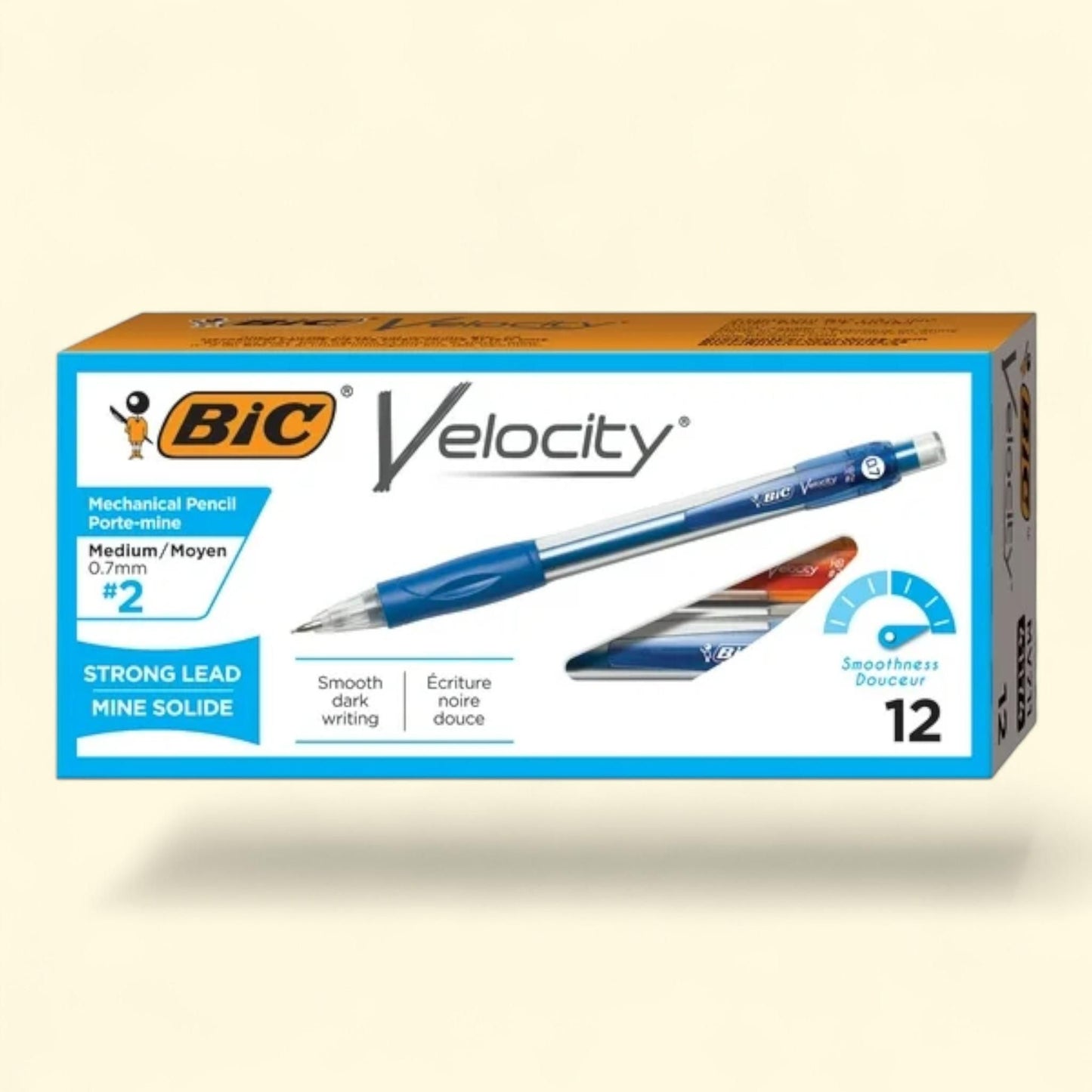 BIC Velocity Mechanical Pencil, 0.7 mm, Black, 12 Pack — authentic US product shipped worldwide by Treatspree