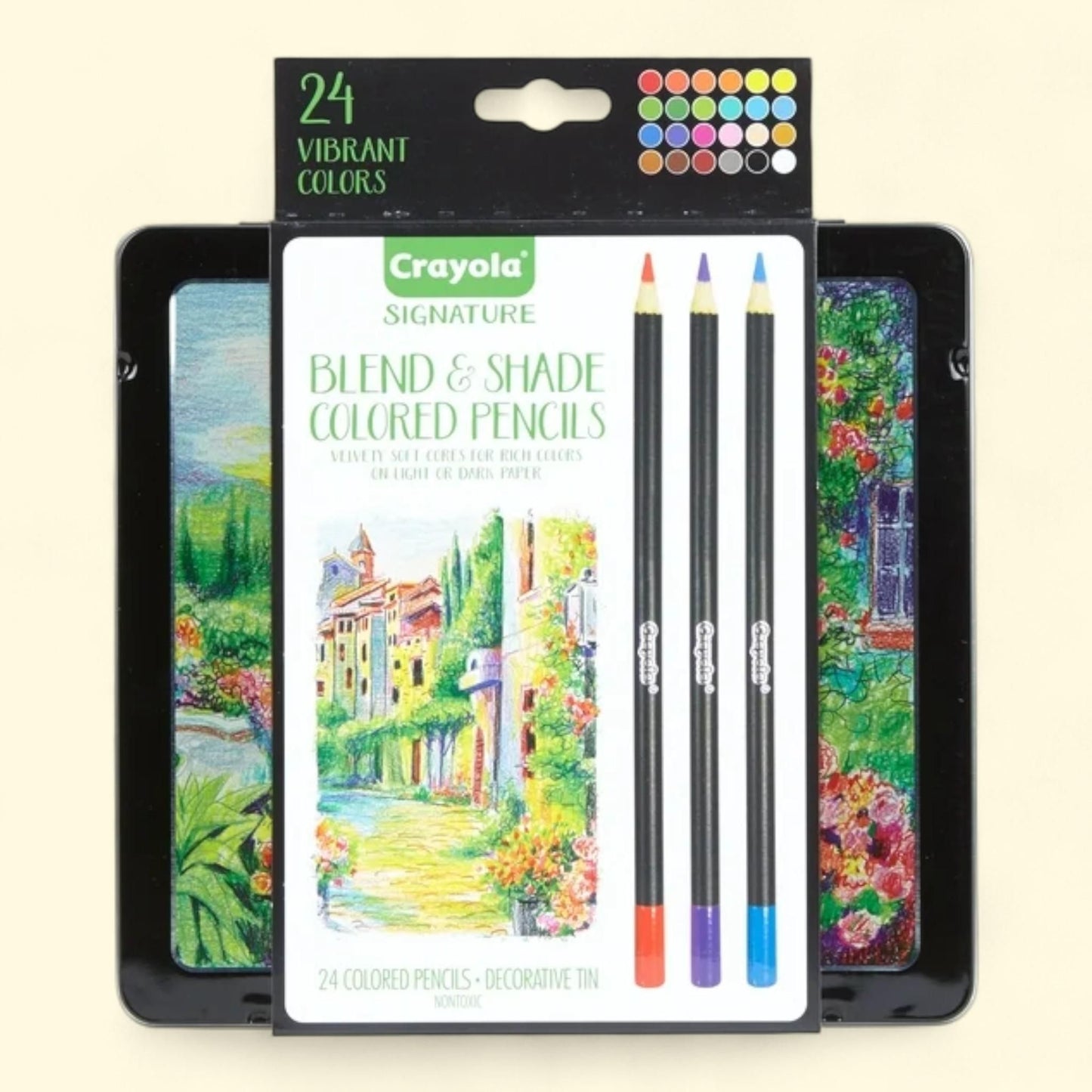Crayola Signature Blend & Shade Colored Pencil Set, 24 Count