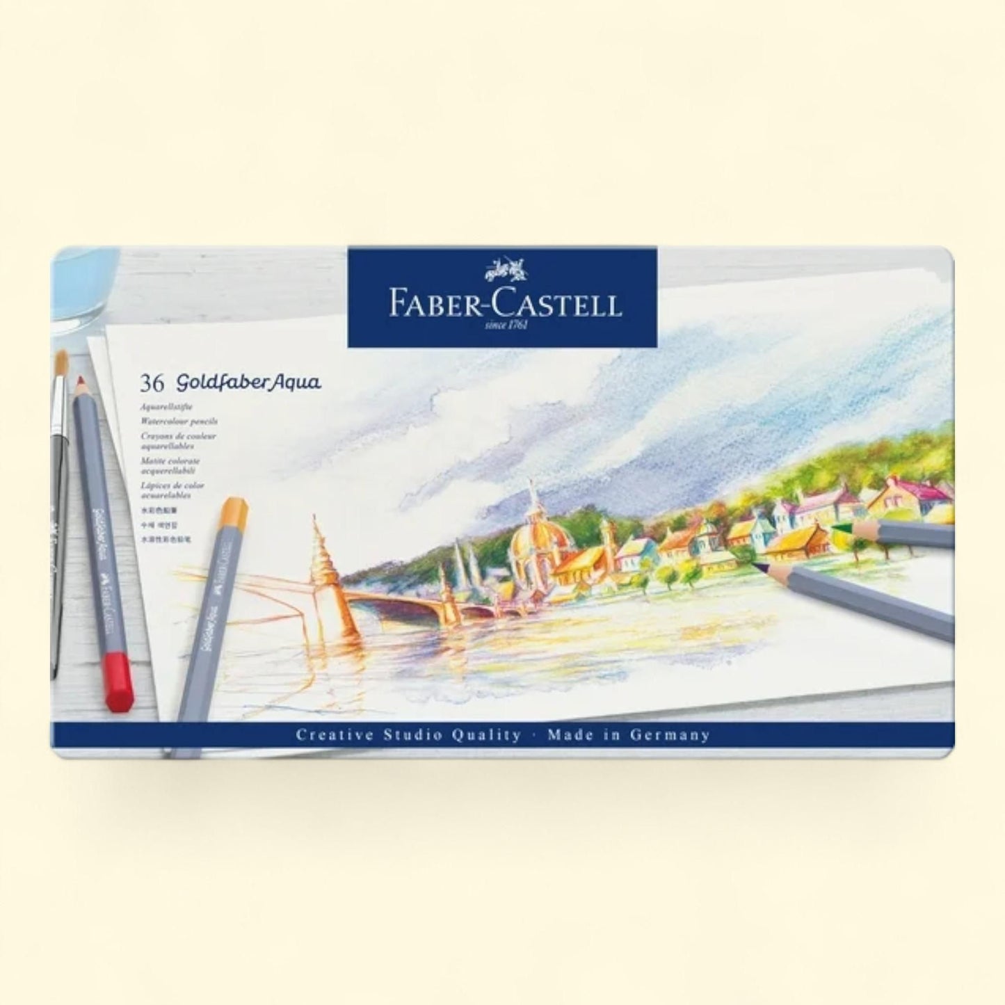 Faber-Castell Goldfaber Aqua Watercolor Pencils, 36 Colors — authentic US product shipped worldwide by Treatspree