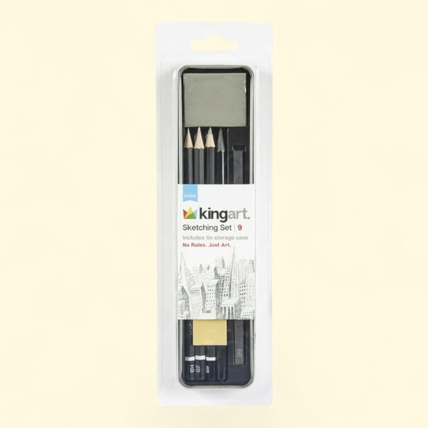 KINGART Sketching & Drawing Travel Set, 9 Pieces