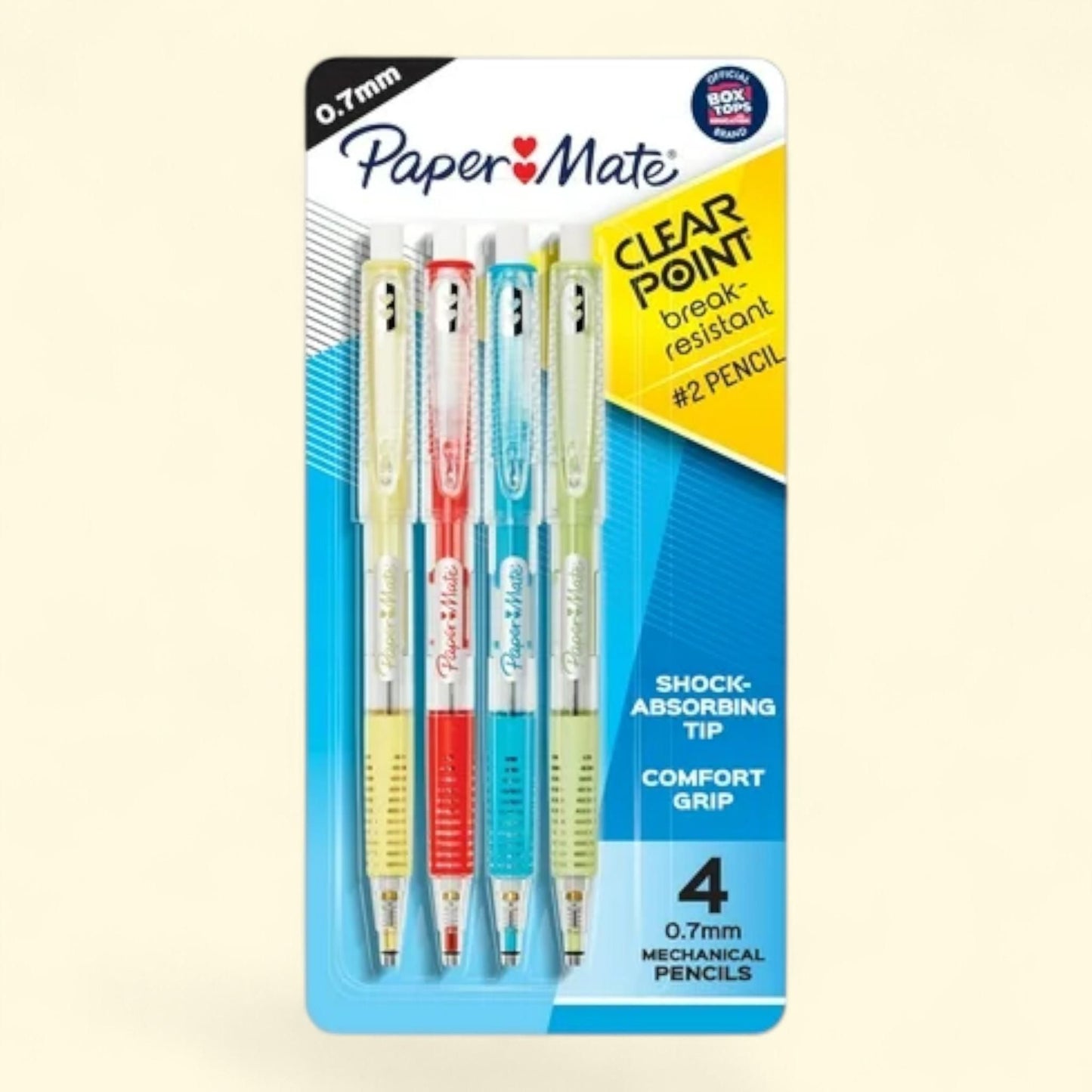 Paper Mate Clearpoint Mechanical Pencils, 0.7mm, 4 Count