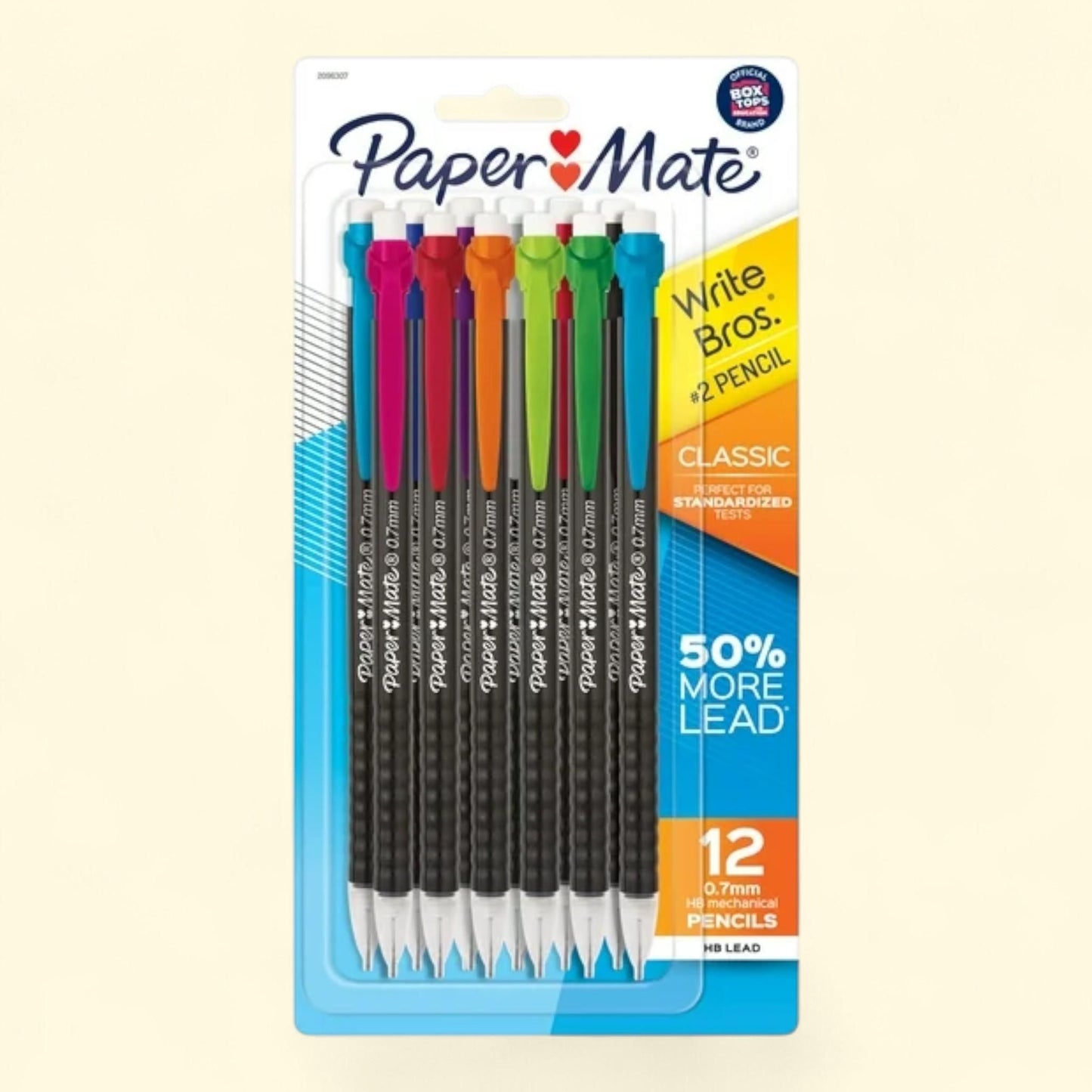 Paper Mate Mechanical Pencils, Write Bros. Classic #2 Pencil, 0.7mm, 12 Count