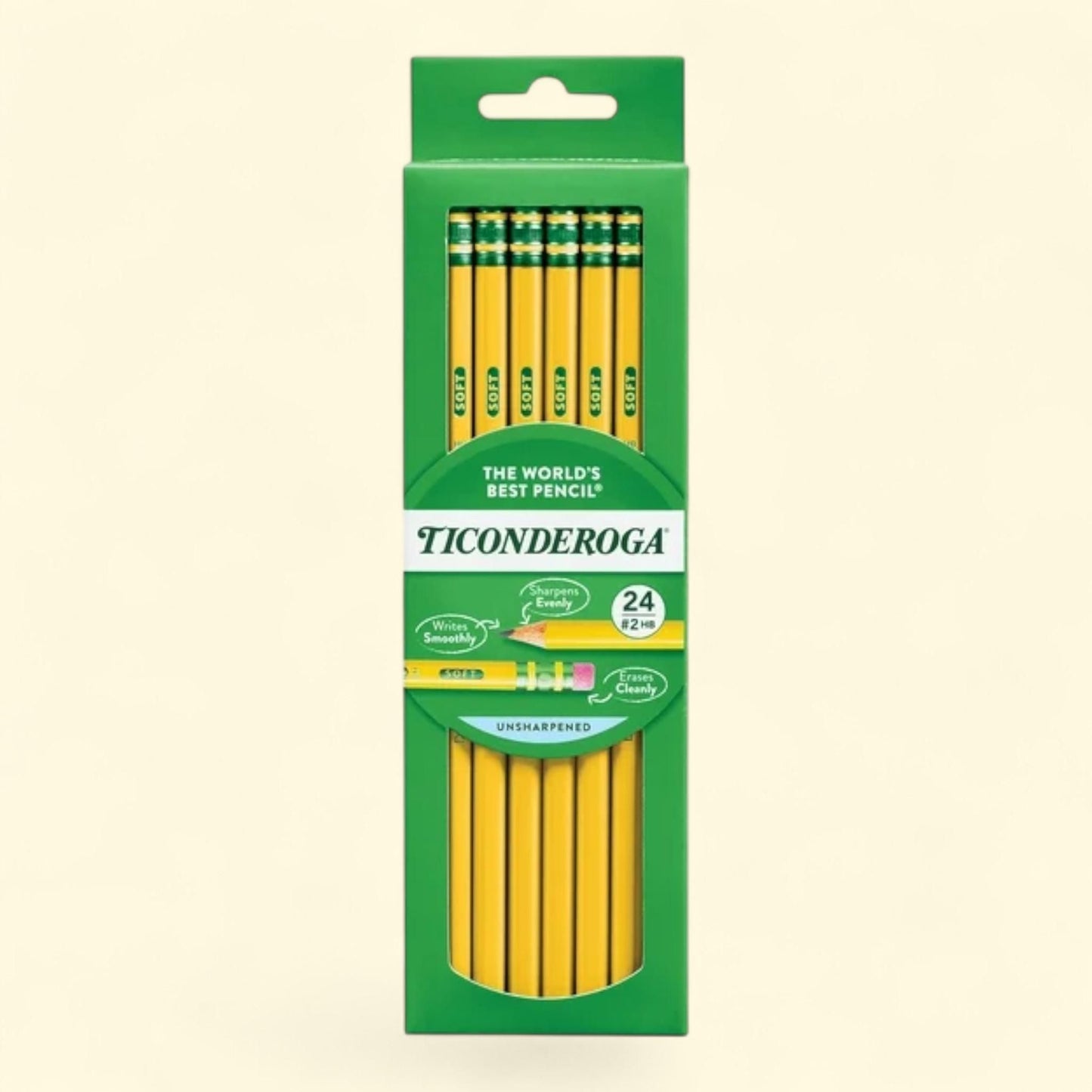 Ticonderoga Premium Wood Pencils, 24 Count