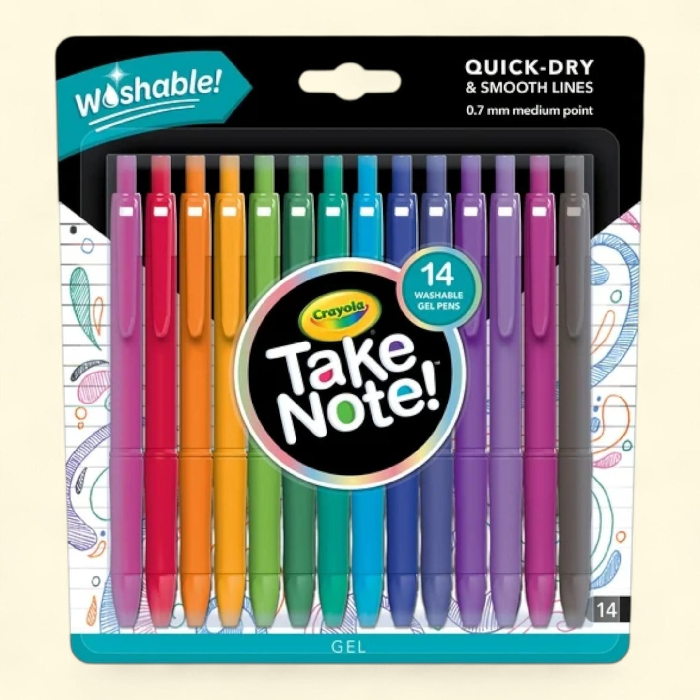 Crayola Take Note! Gel Pen Set, 14 Count