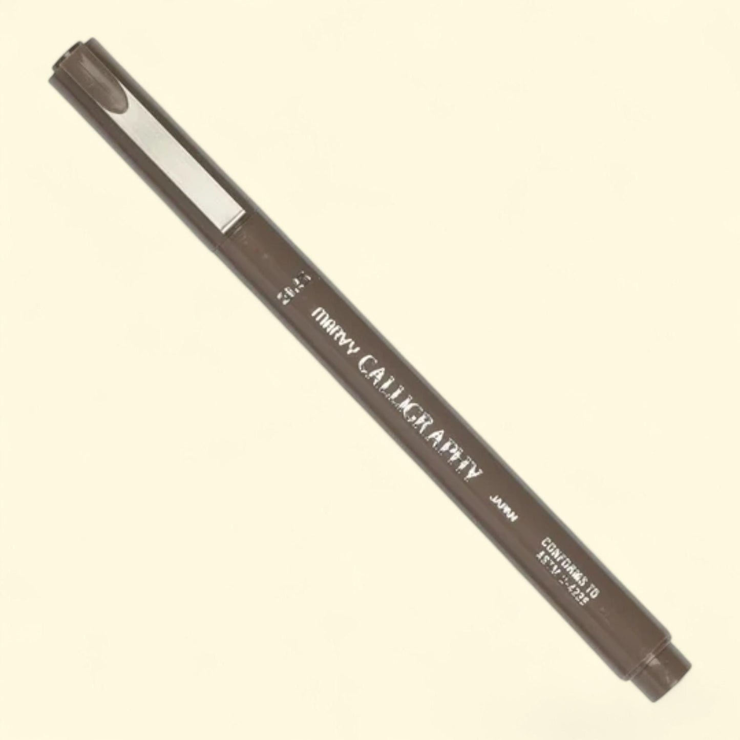 Marvy Uchida Calligraphy Pens, 3.5 mm, Brown, 2/Pack