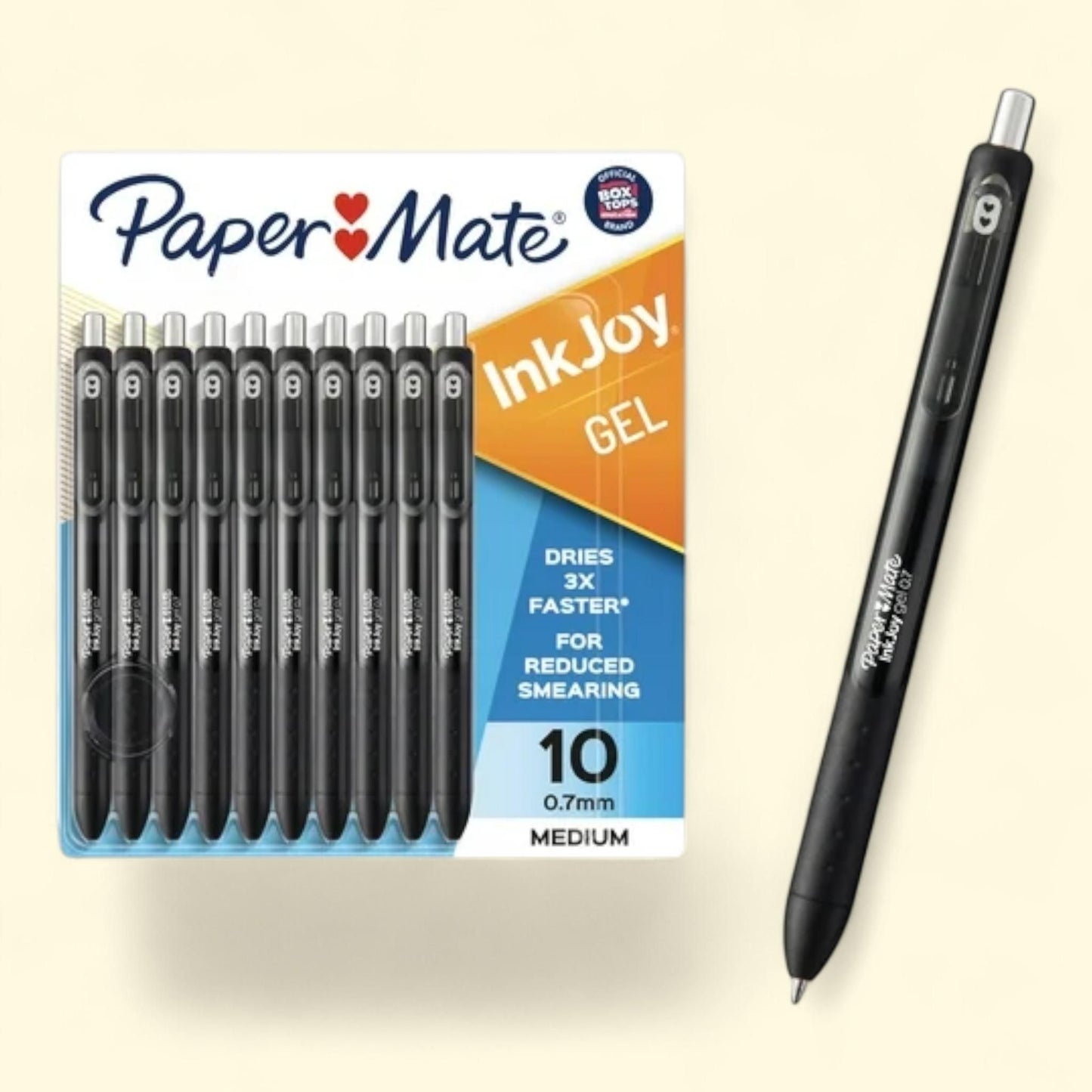 Paper Mate InkJoy Gel Pens, Medium Point, Black, 10 Count