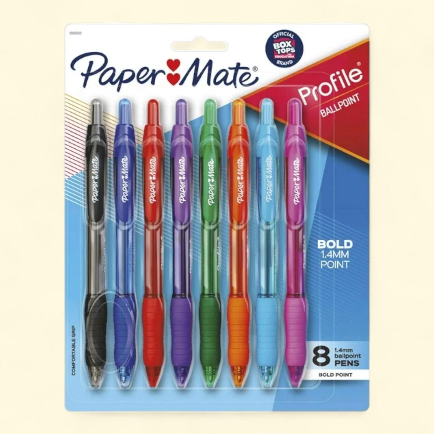 Paper Mate Profile Ballpoint Pen, Bold 1.4 mm, 8/Pack