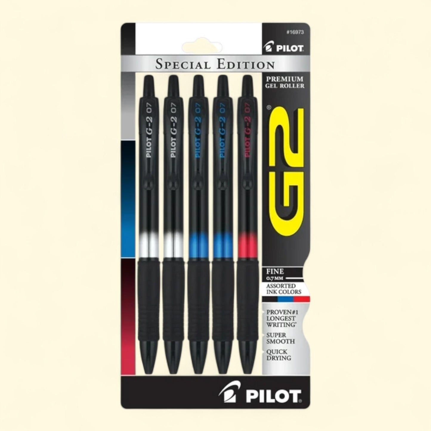 Pilot G2 Metal Gradation Collection Gel Ink Pen, Fine Point, 5 Count