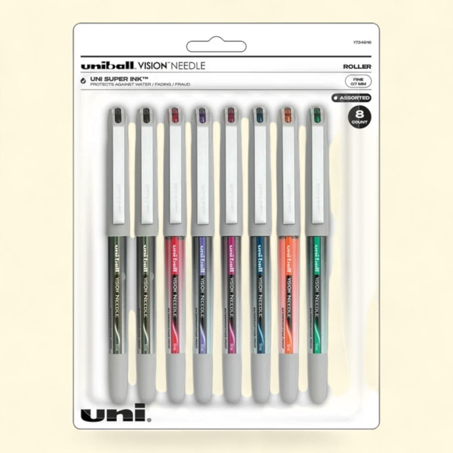 Uni-Ball, Needle Vision Soft Grip Pens, 8 / Pack — authentic US product shipped worldwide by Treatspree