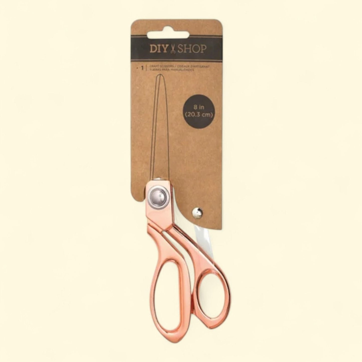 DIY Shop Craft Scissors, 8" Rose Gold — authentic US product shipped worldwide by Treatspree