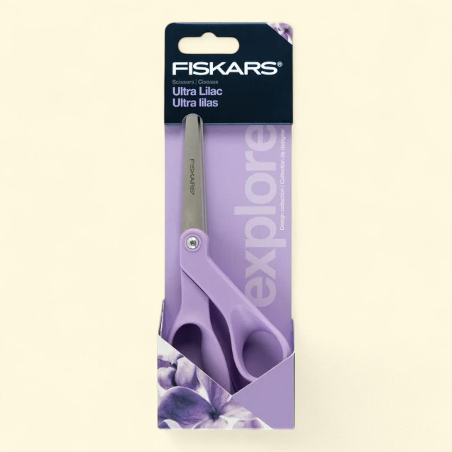 Fiskars Explore 8" Crafting and Fabric Scissors, Ultra Lilac