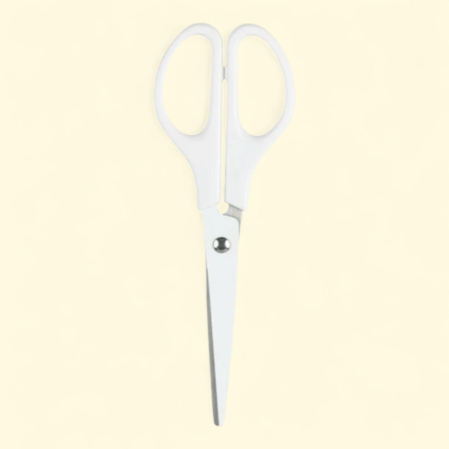 JAM Paper Scissors, 6 3/4 in, White, 1 Pack