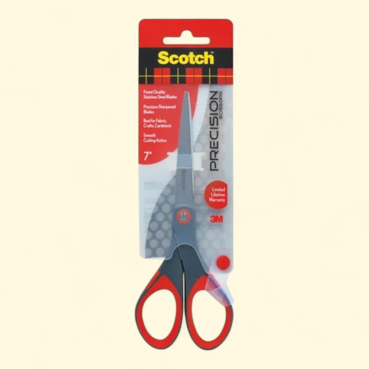 Scotch Scissors, Precision Comfort Grip Stainless Steel, 7"