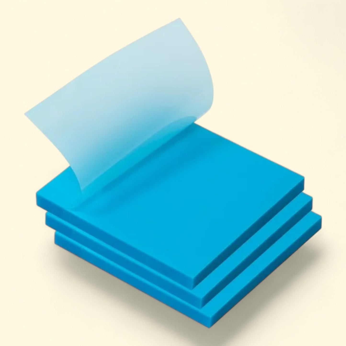JAM Paper Sticky Note Pad, Blue, 3 x 3, 300 Sheets/Pack