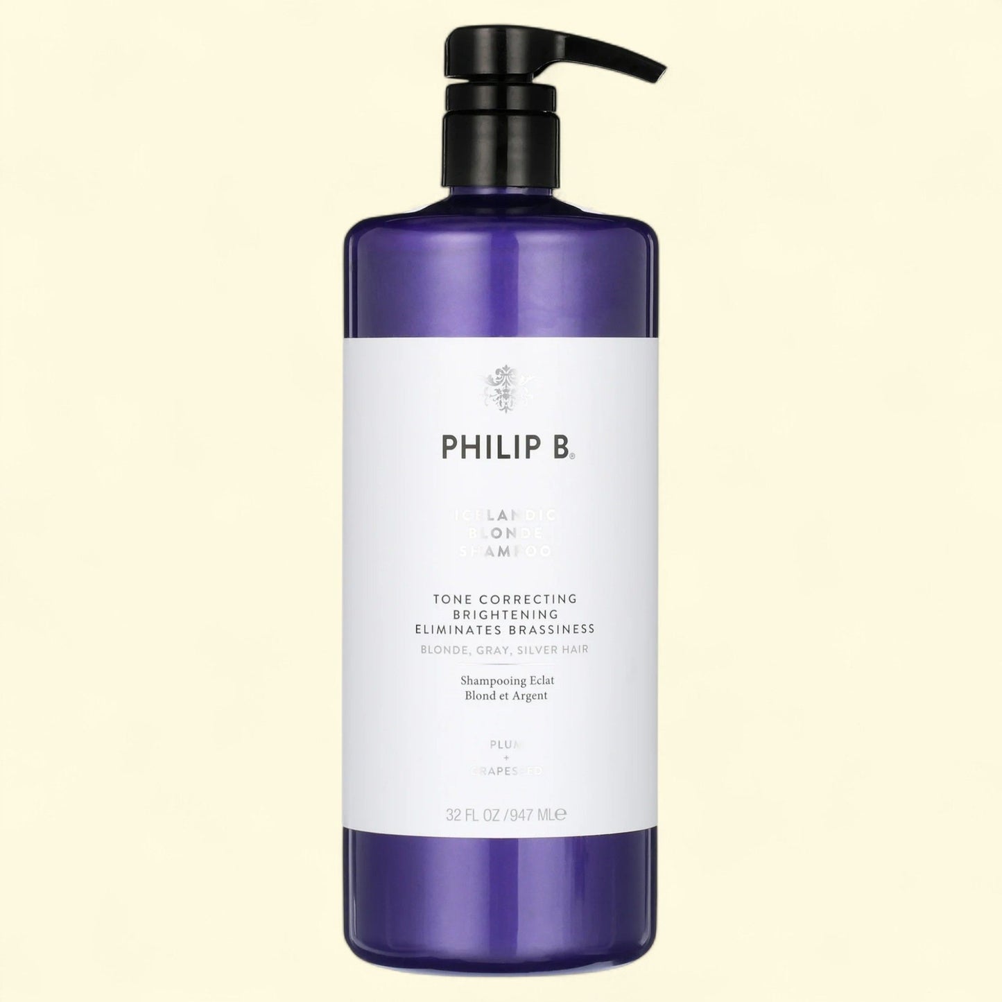 Philip B Icelandic Blonde Tone Correcting Shampoo, 32 fl oz — authentic US product shipped worldwide by Treatspree