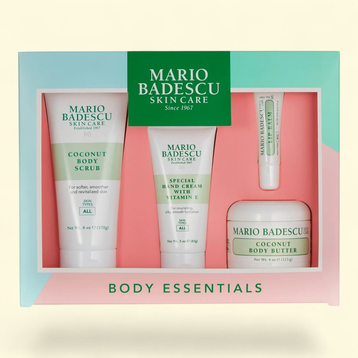 Mario Badescu Body Essentials Kit, 4 Piece Set,