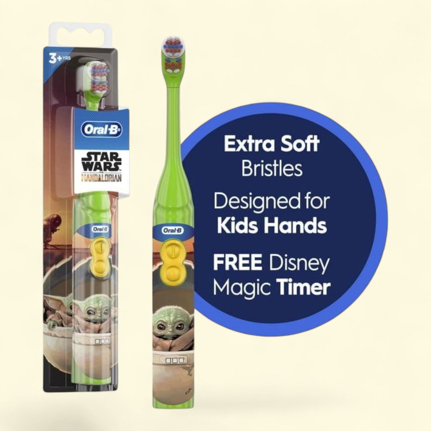 Oral-B Kid's Battery Toothbrush, Lucas Film's Mandalorian, 3+