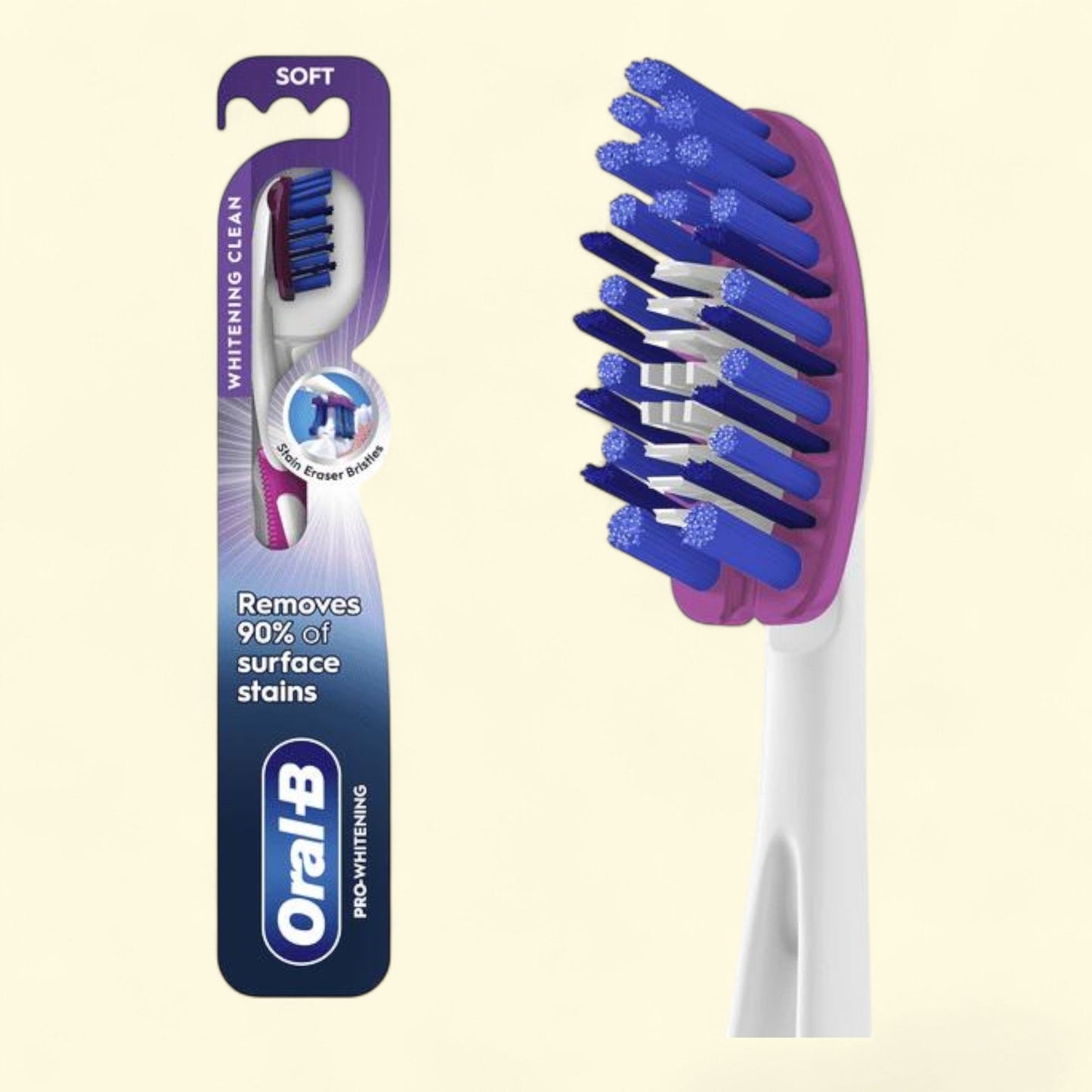 Oral-B Pro Whitening Toothbrush, Soft, 1 Count