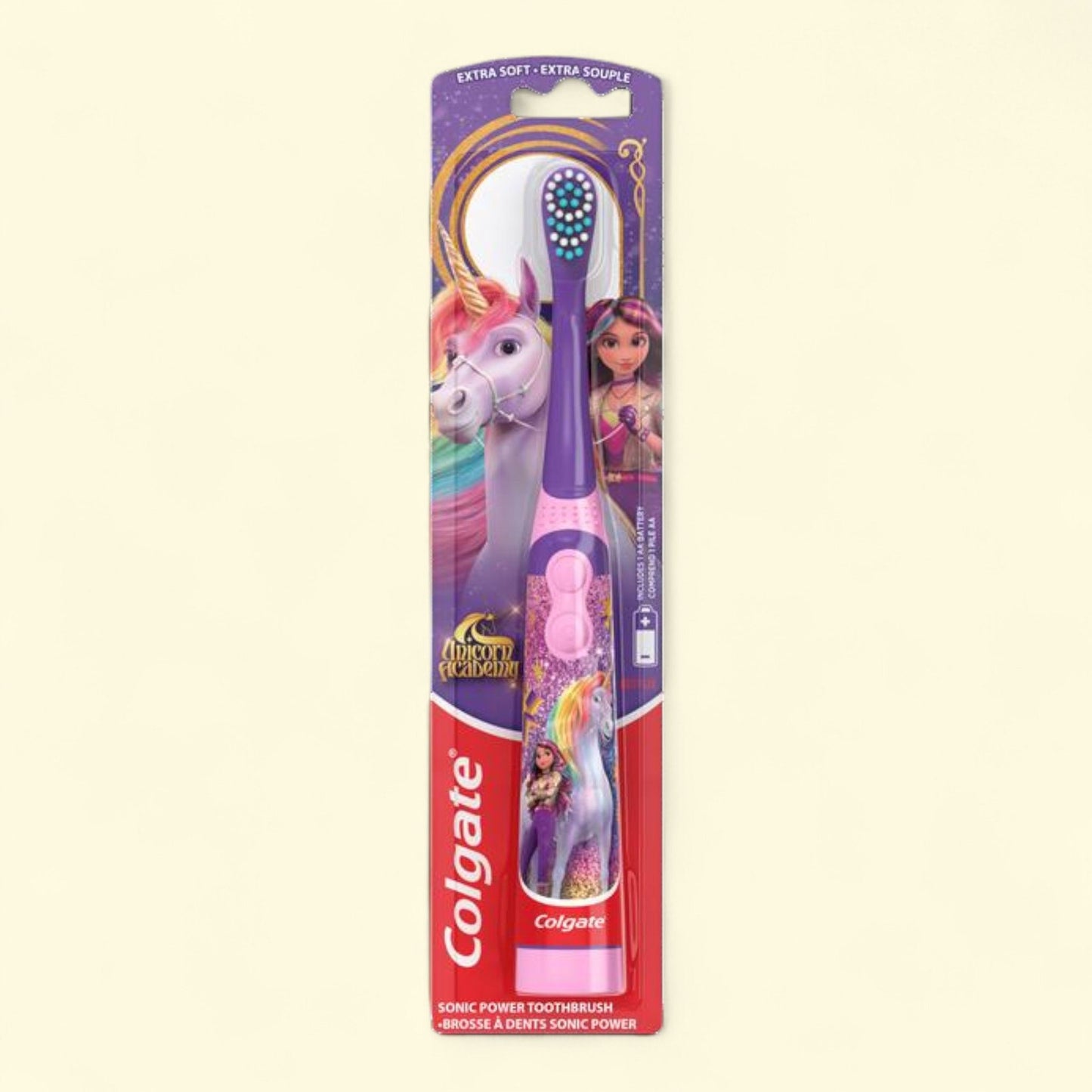 Colgate Kids Unicorn Academy Power Toothbrush, Extra Soft, 1 Ct