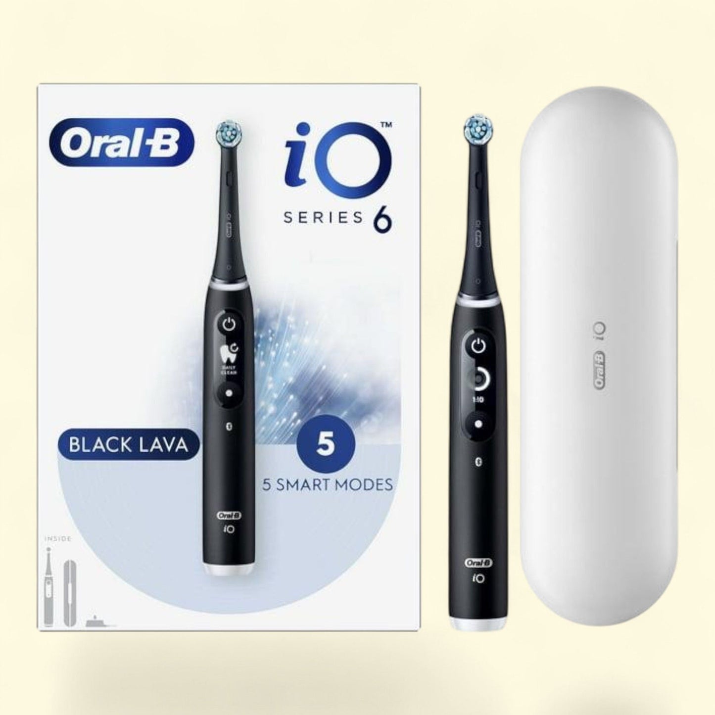 Oral-B iO Series 6 Electric Toothbrush, Black Lava, 1 Count