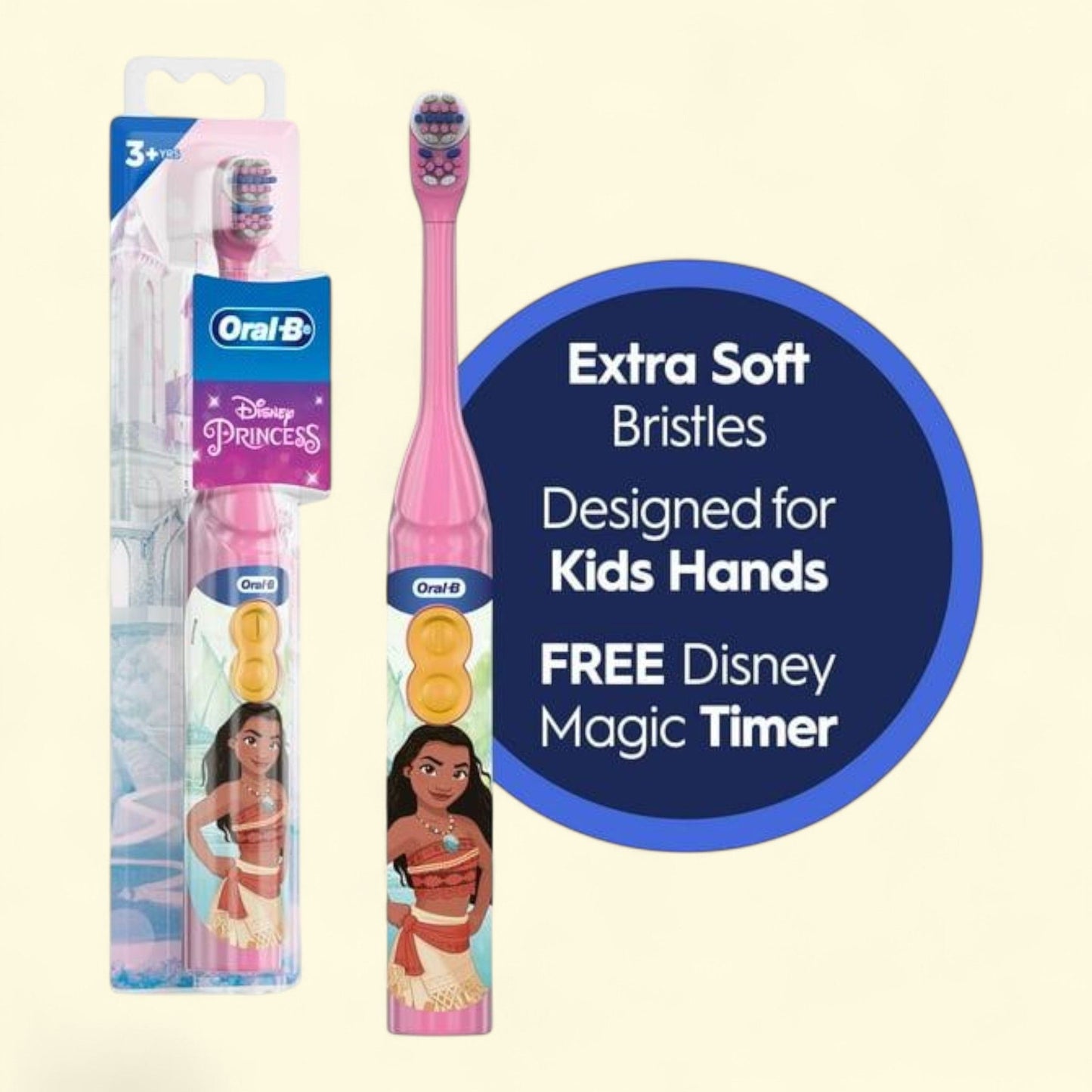 Oral-B Disney Princess Battery Toothbrush, Standard Size