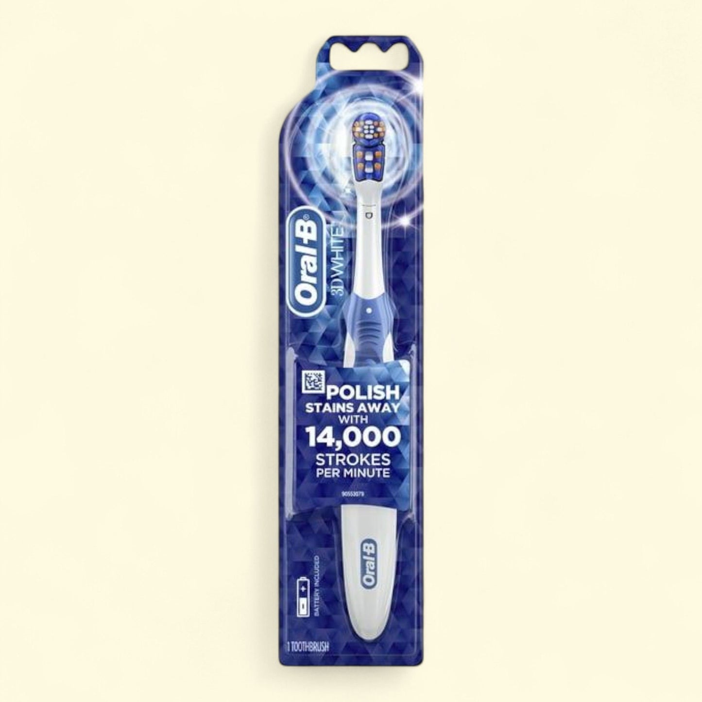 Oral-B 3D White Battery Toothbrush, 1 Count