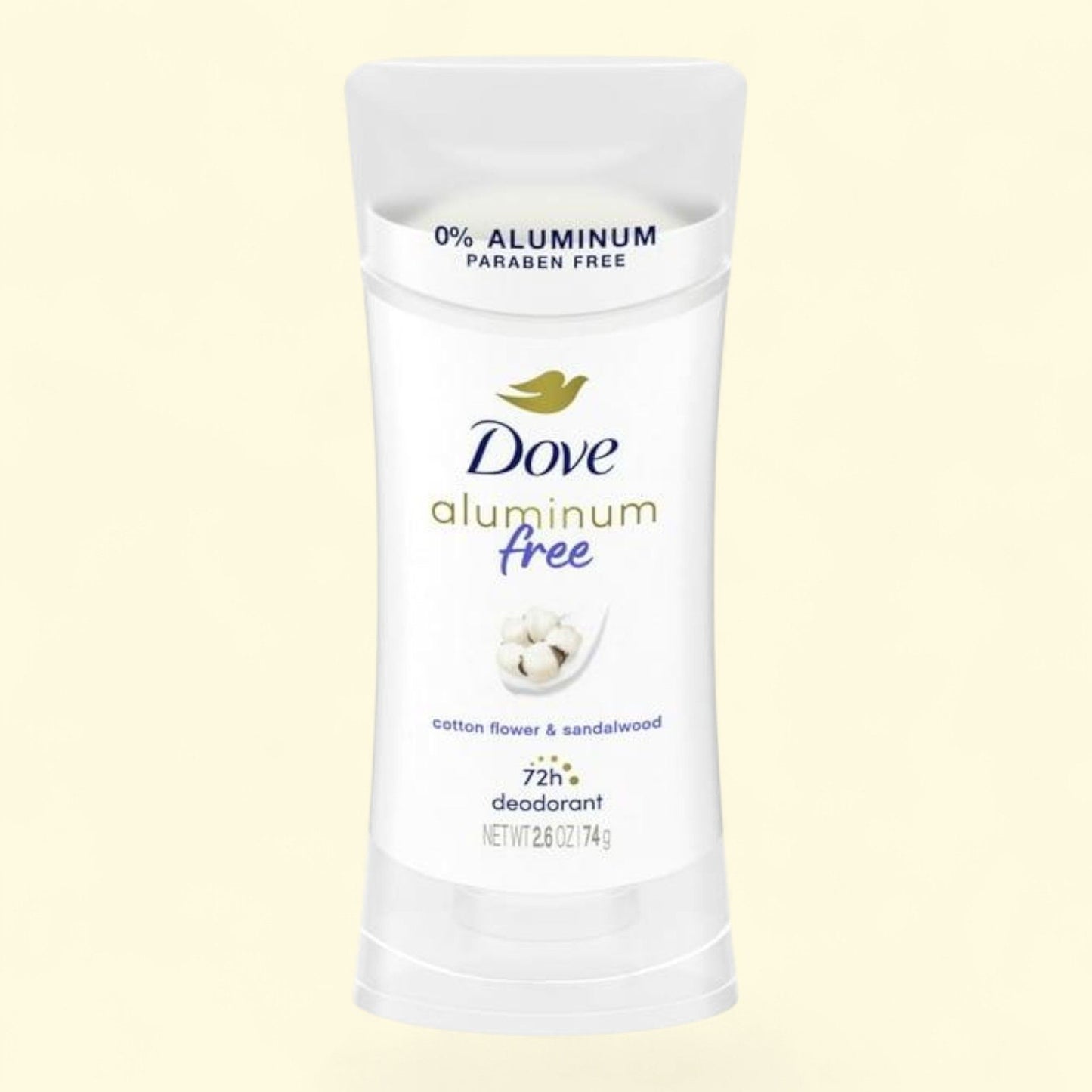 Dove Deodorant Stick Cotton Flower & Sandalwood, 2.6 oz