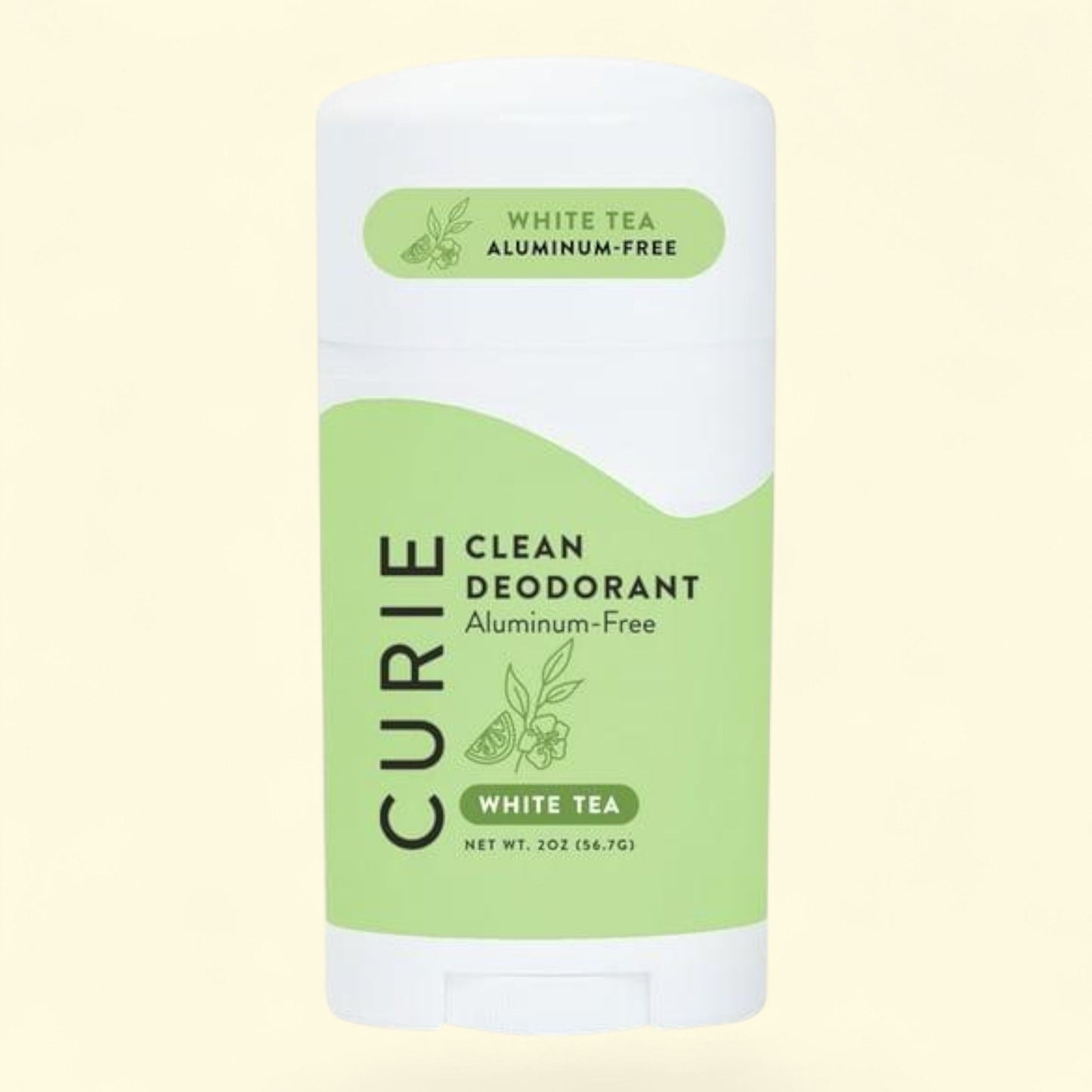 Curie Deodorant Stick, White Tea, 2 oz