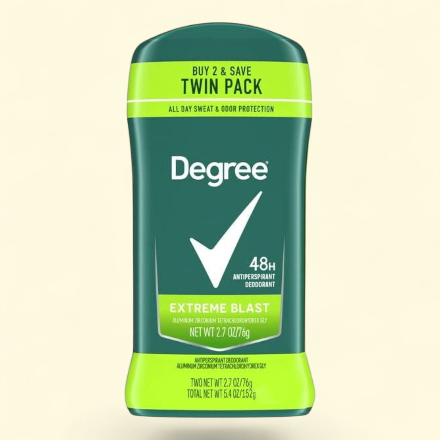 Degree Antiperspirant Deodorant for Men Extreme Blast, Twin Pack, 2.7 oz