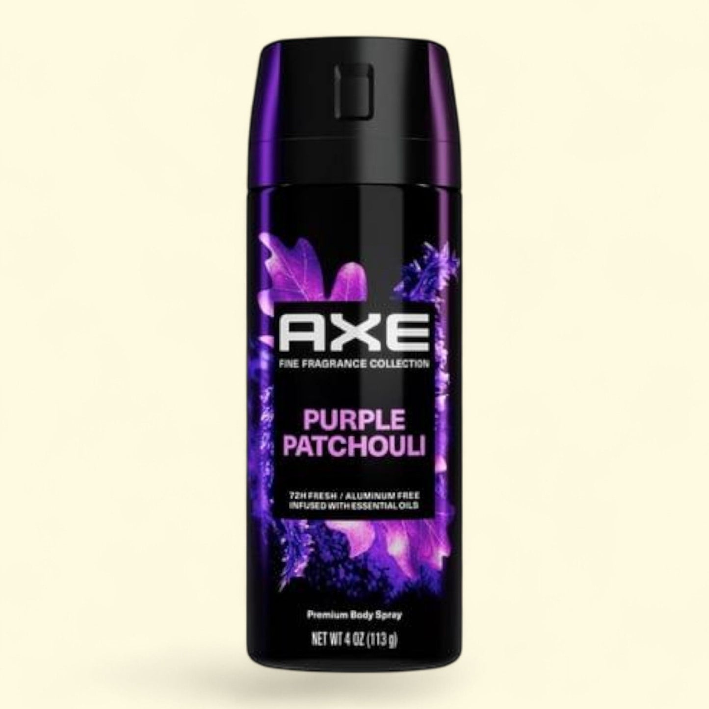 Axe Deodorant Spray for Men Purple Patchouli Citrus + Oak Essential Oils, 4 oz