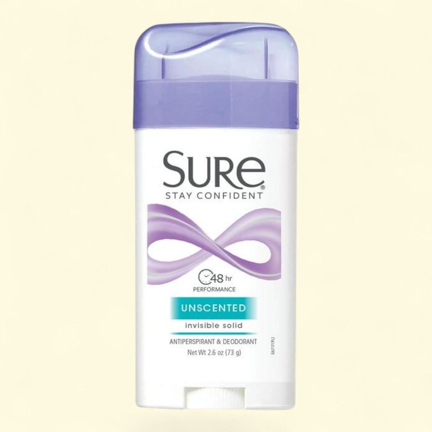 Sure Anti-Perspirant Deodorant Stick, Unscented, 2.6 oz