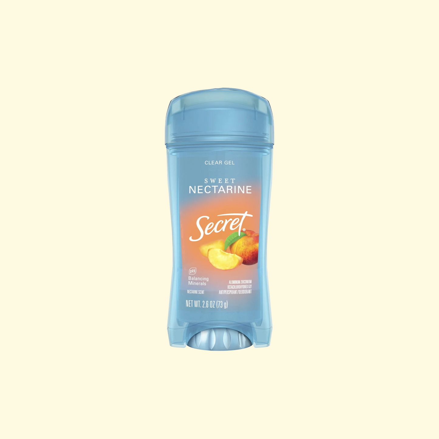 Secret Fresh Clear Gel Antiperspirant Deodorant, Sweet Nectarine, 2.6 oz