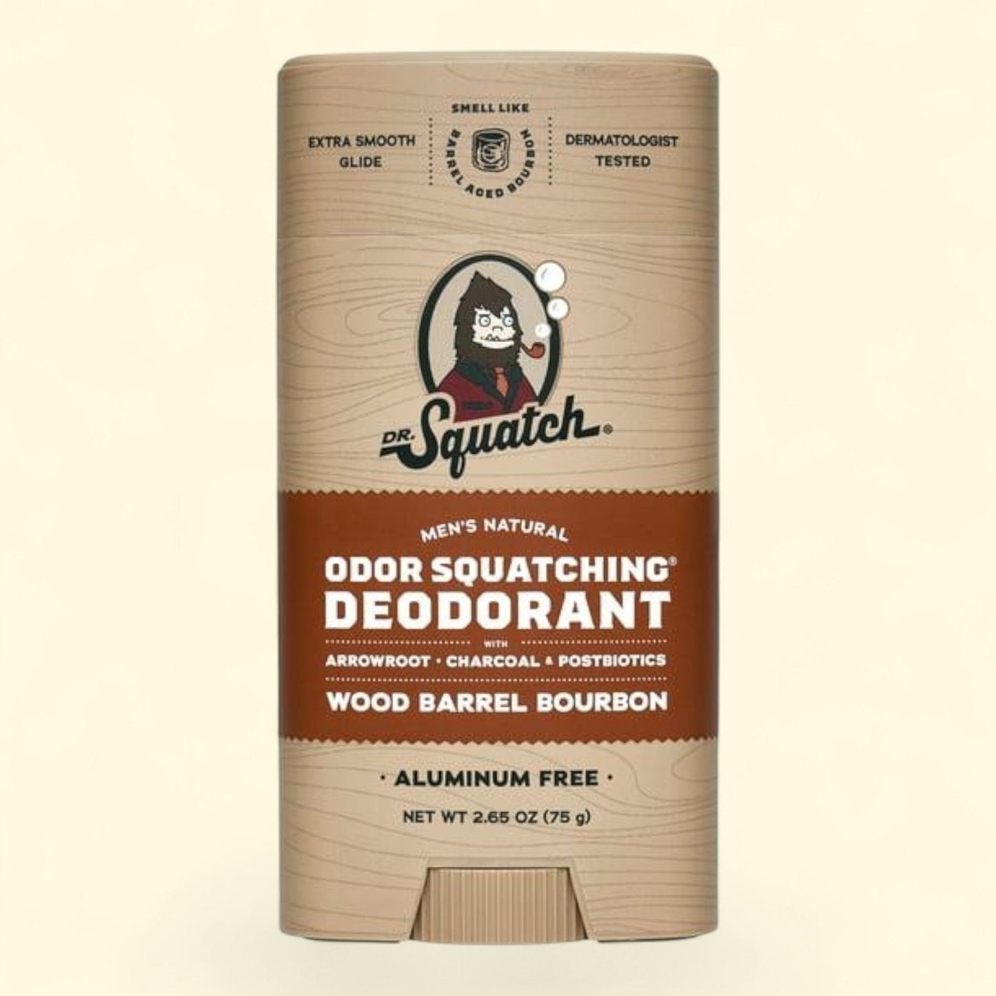 Dr. Squatch Wood Barrel Bourbon Deodorant, 2.65 oz