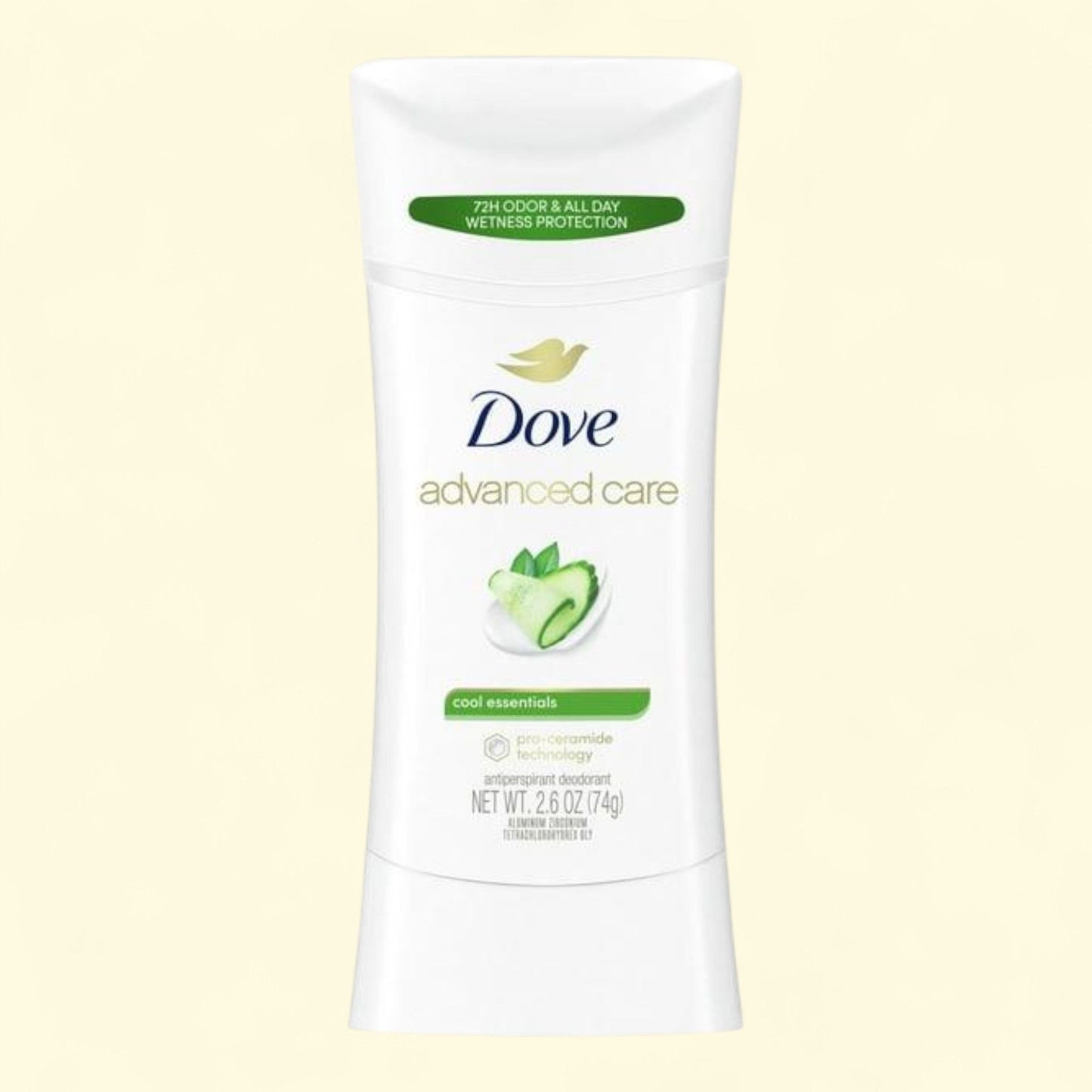 Dove Antiperspirant Deodorant Stick for Women Cool Essentials, 2.6 oz.