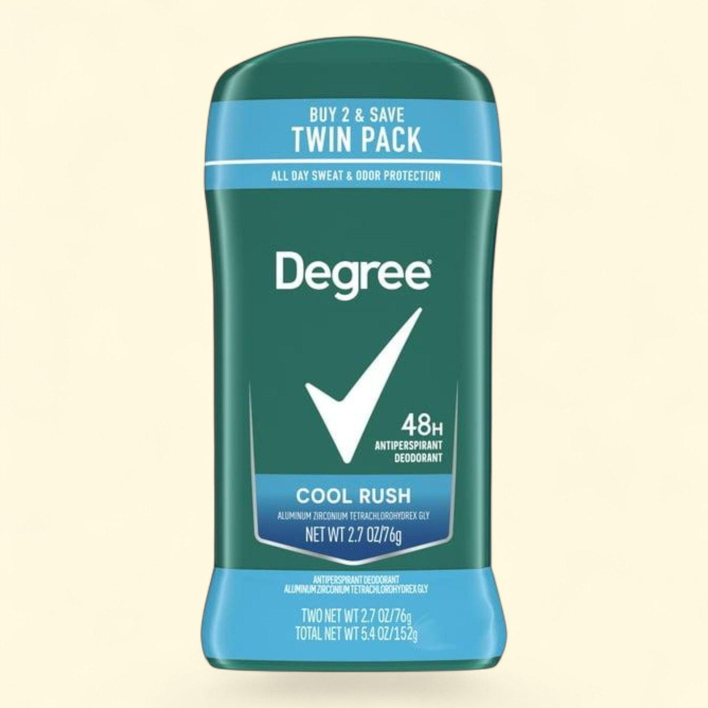 Degree Men Antiperspirant Deodorant Cool Rush, 2.7oz Twin Pack