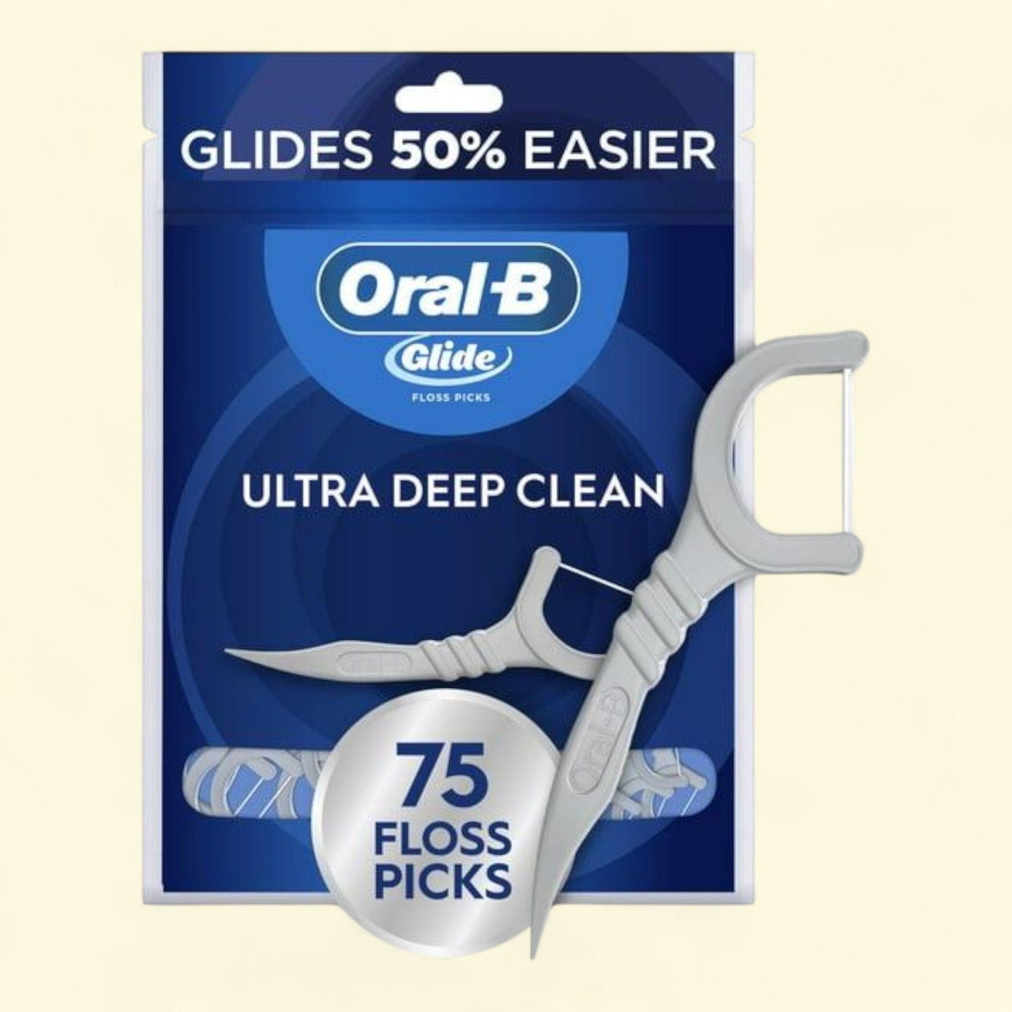 Oral-B Glide Ultra Deep Clean Floss Picks, 75 Floss Picks