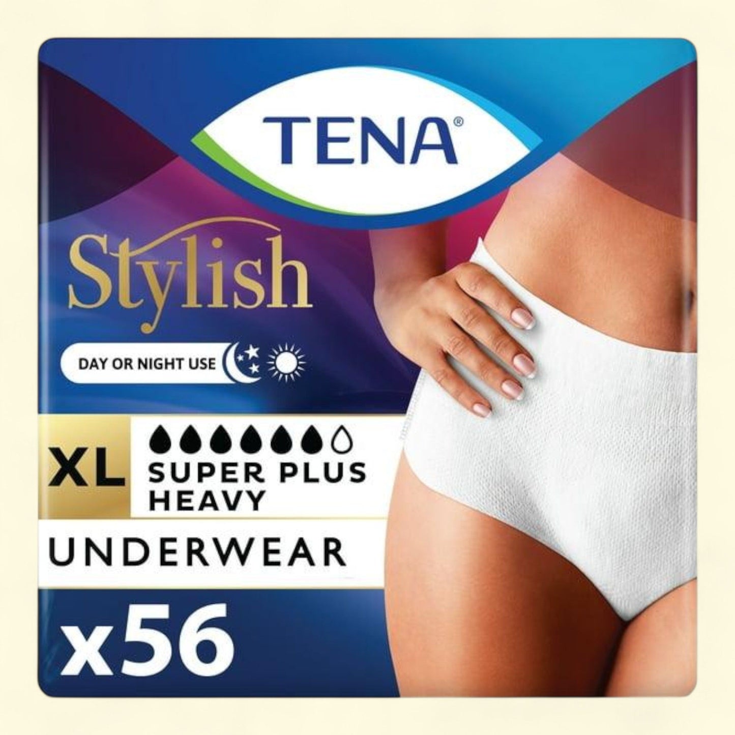 Tena Incontinence Underwear, Super Plus, XL, 56 Ct — authentic US product shipped worldwide by Treatspree