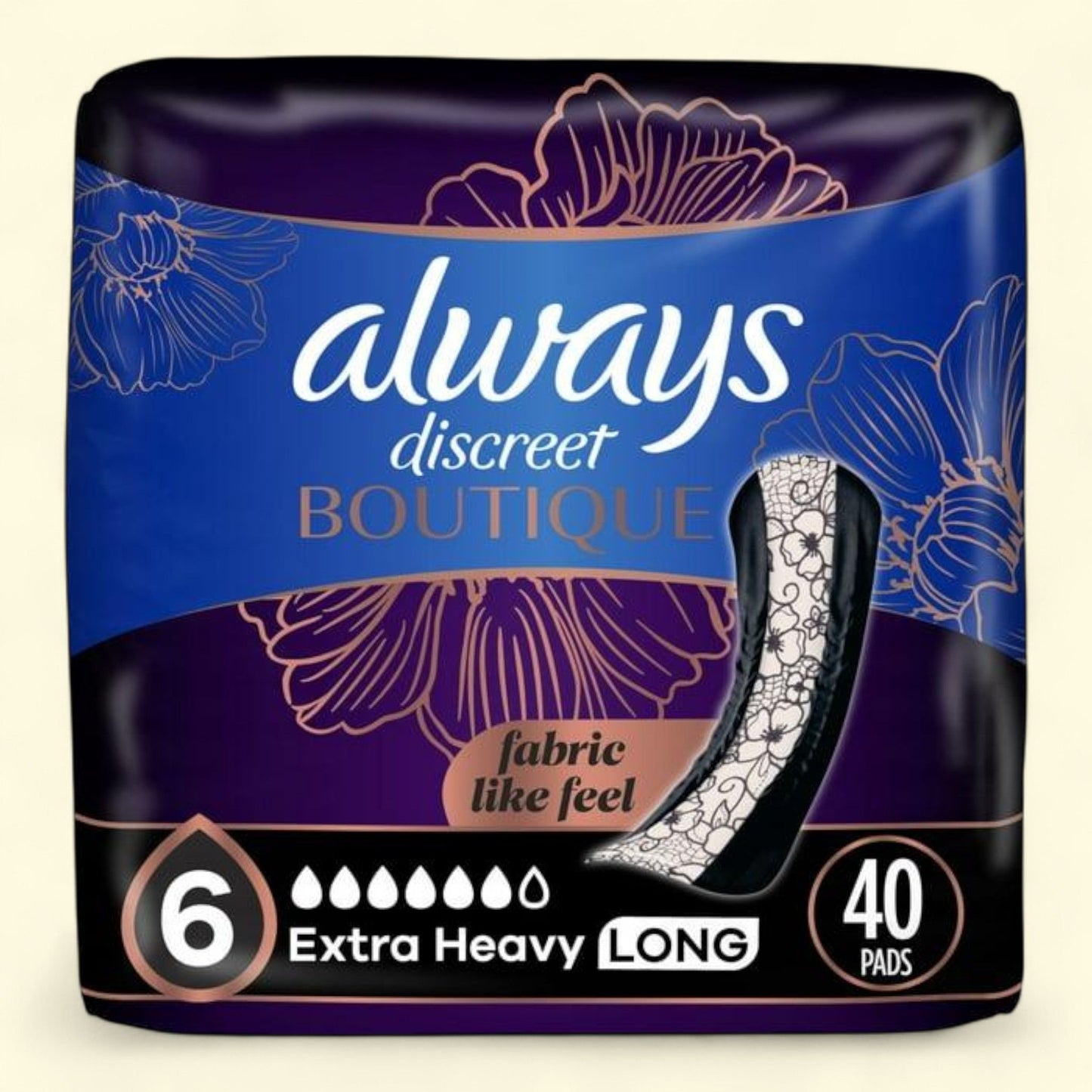 Always Discreet Boutique Incontinence Pads, Extra Heavy Absorbency,... — authentic US product shipped worldwide by Treatspree
