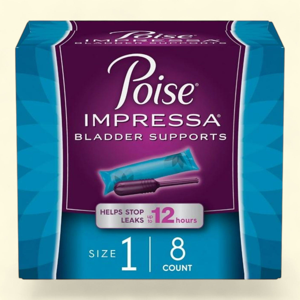 Poise Impressa Women's Incontinence Bladder Support, Size 1, 8 Count — authentic US product shipped worldwide by Treatspree