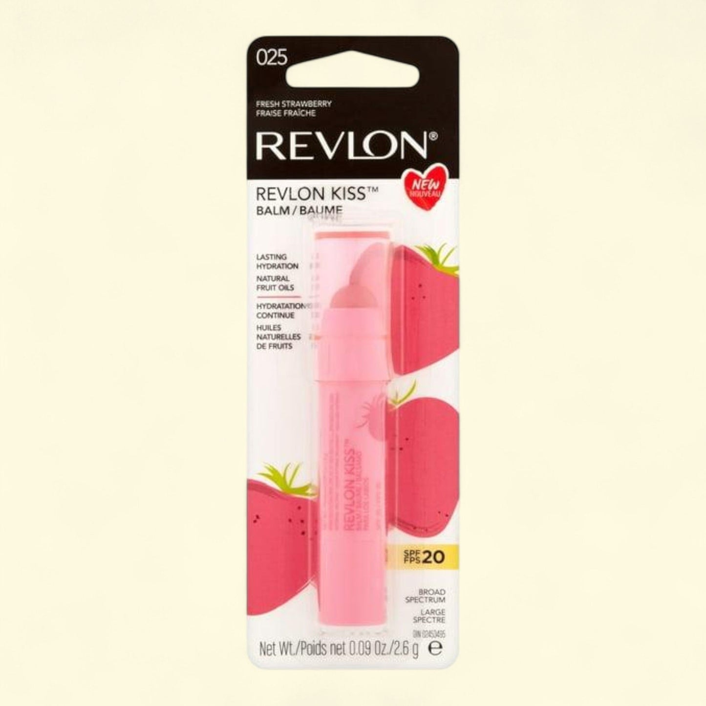 Revlon Kiss Lip Balm, Fresh Strawberry 0.09 oz