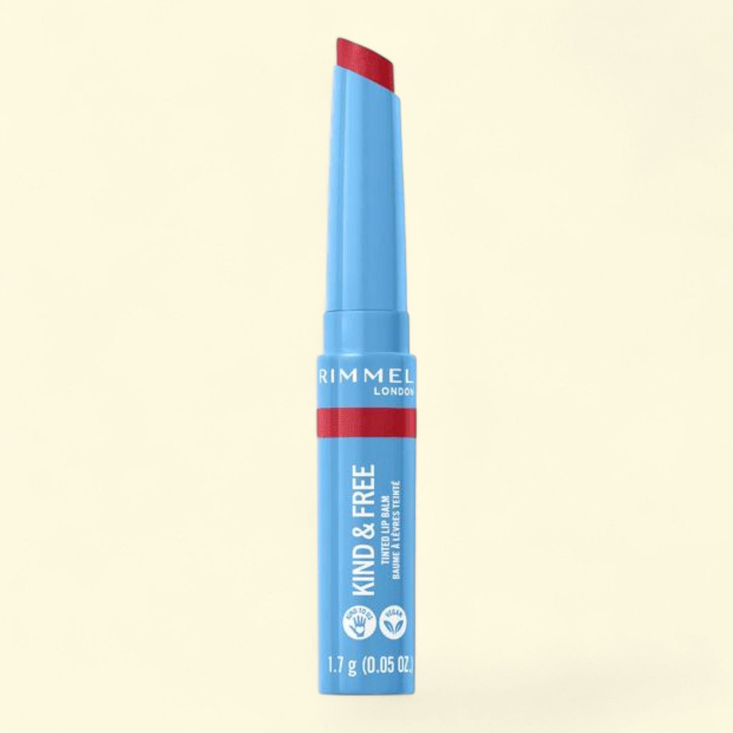 Rimmel Tinted Lip Balm, 005 Turbo Red, 0.14 oz — authentic US product shipped worldwide by Treatspree