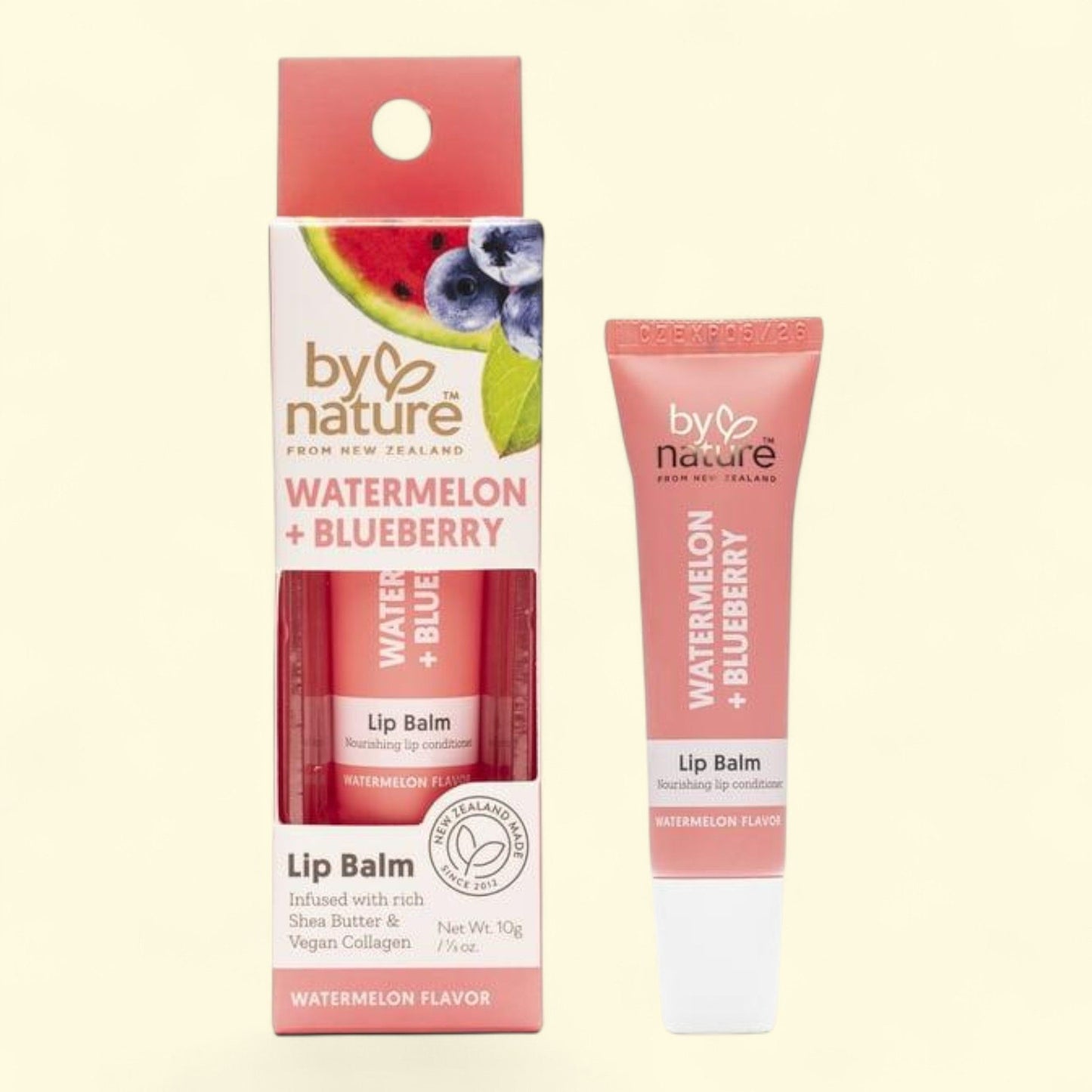 By Nature Watermelon & Blueberry Lip Balm, 1 Lip Balm
