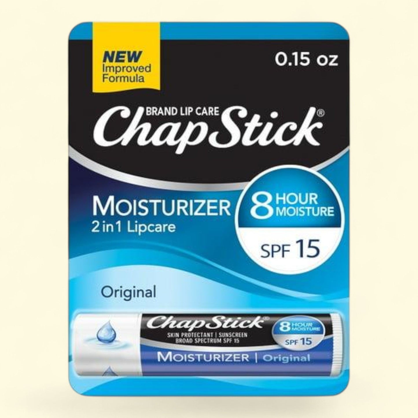ChapStick Moisturizer Lip Balm Tube, 0.15 oz