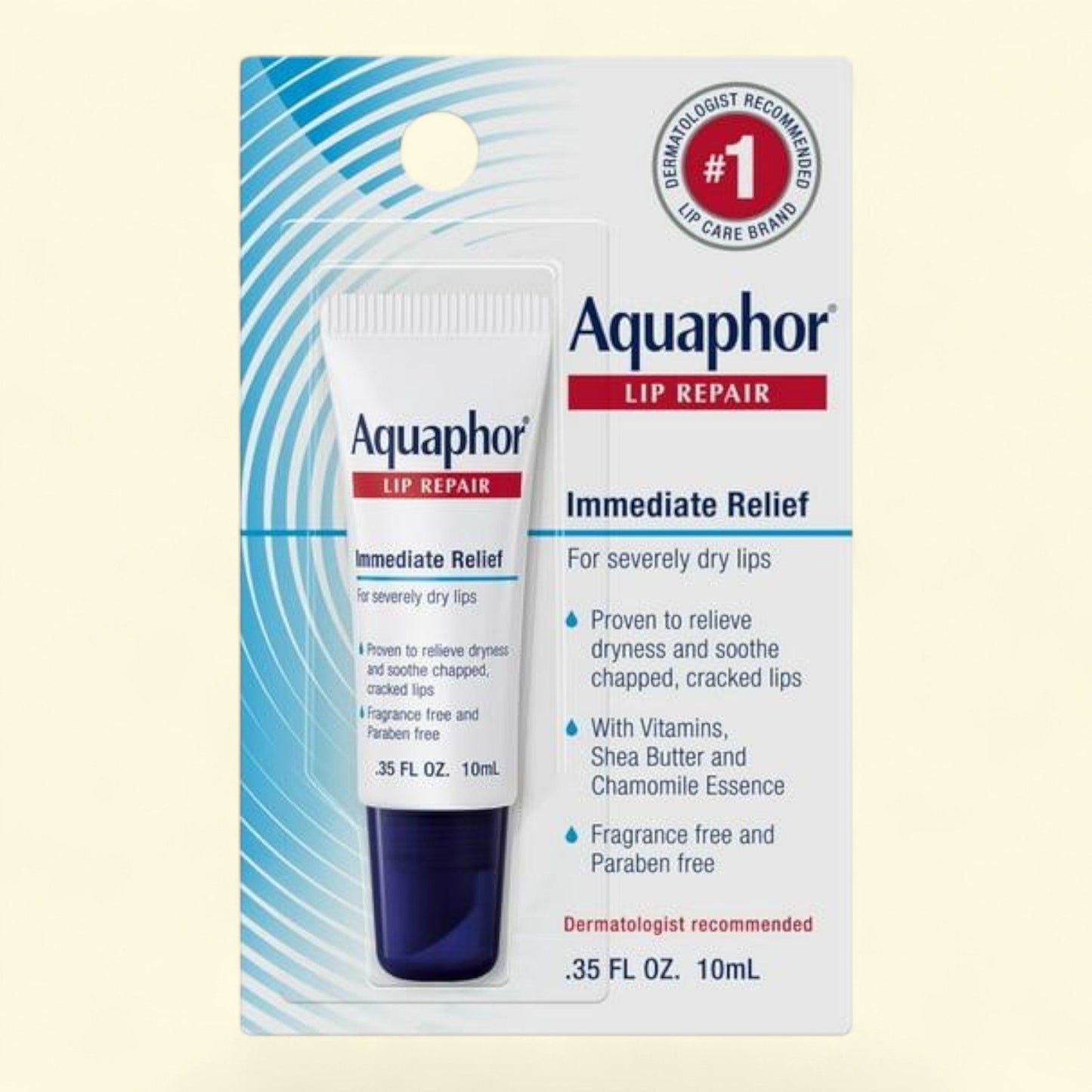 Aquaphor Lip Repair Ointment, 0.35 fl oz