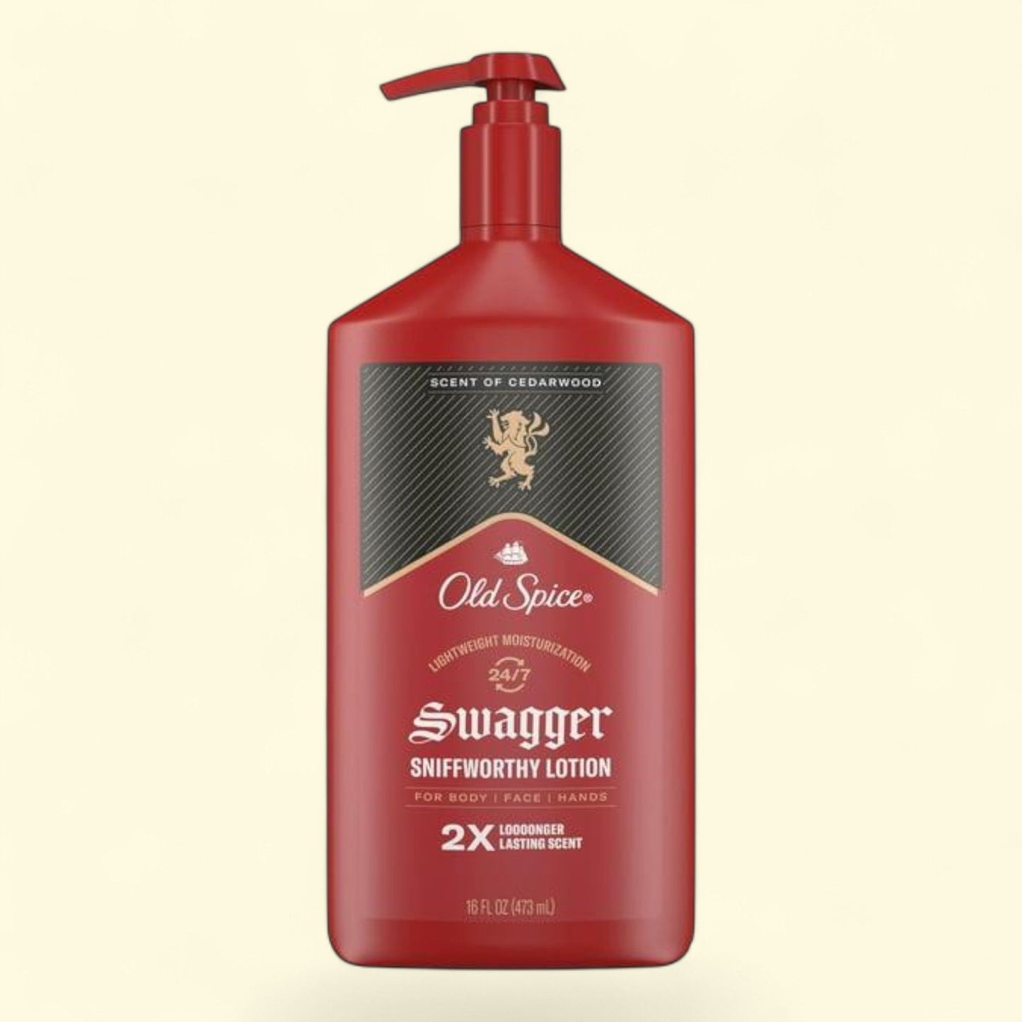 Old Spice Hand and Body Lotion, Swagger Scent of Cedarwood, 16oz